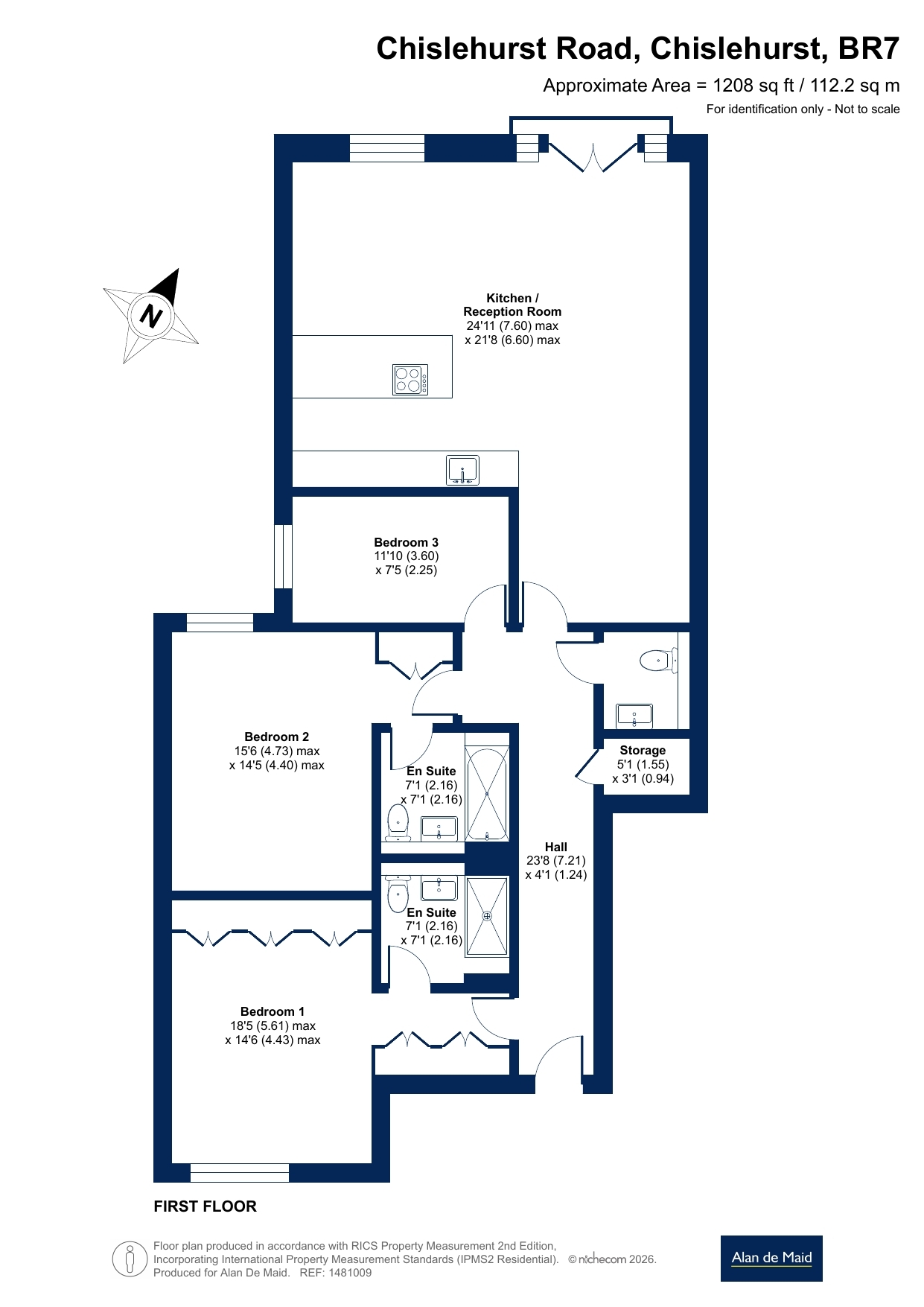 Flat 4, Mulberry Court,, Chislehurst Road, Chislehurst floorplan