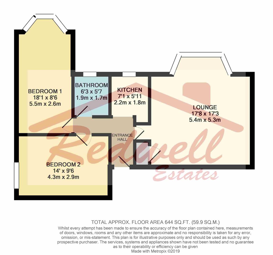 2 Bedrooms Flat to rent in Buckhurst Road, Bexhill-On-Sea TN40