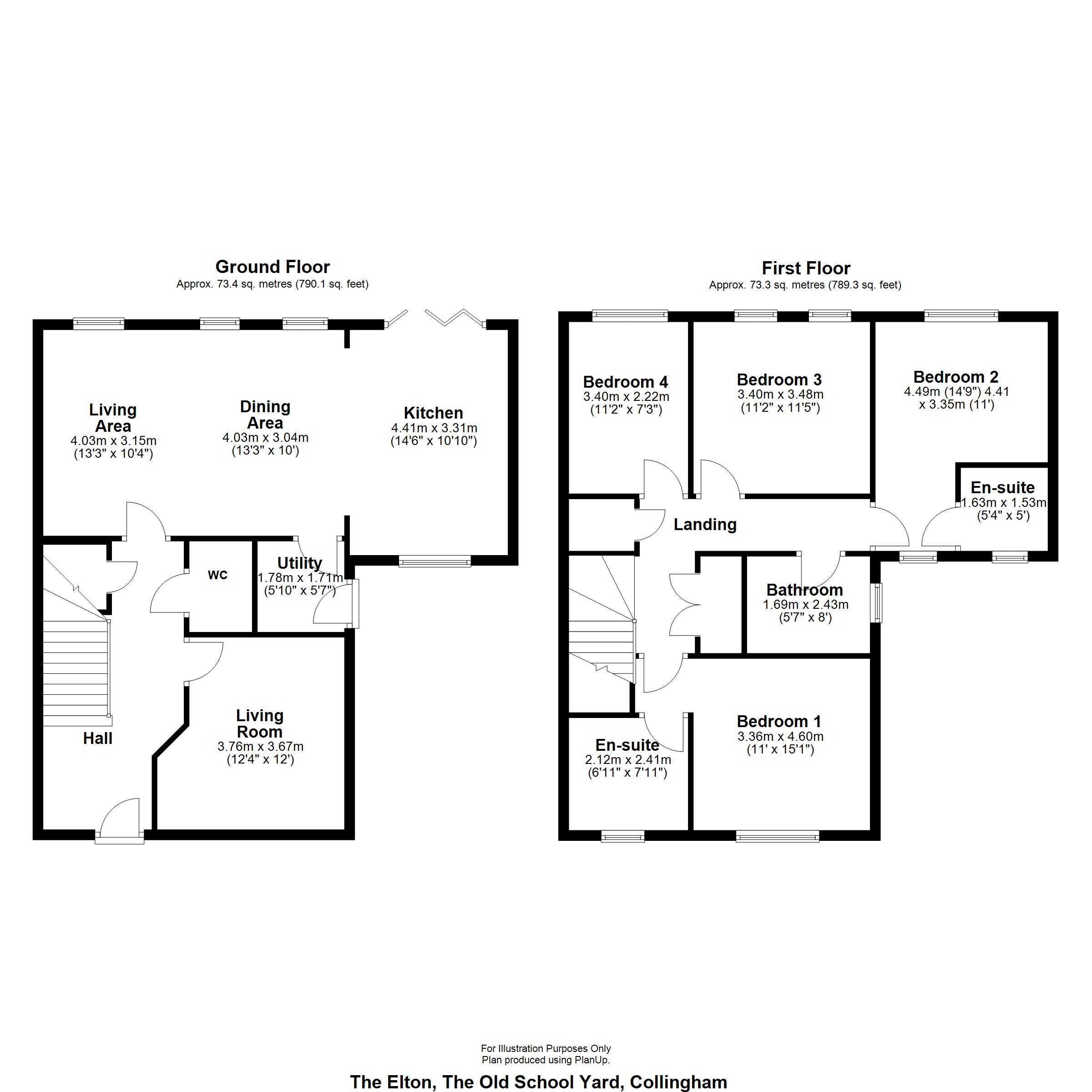 Plot 1 - The Elton The Old School Yard, 5, Shaftesbury Way, Newark floorplan