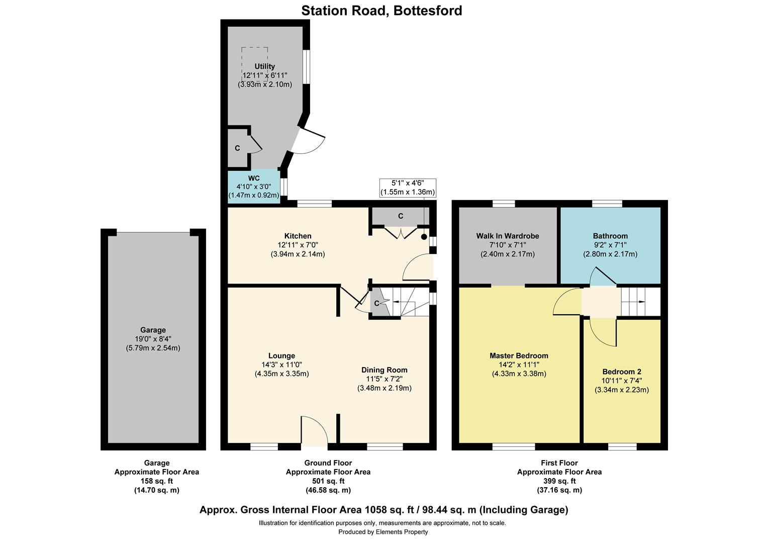 1, Station Road, Nottingham floorplan