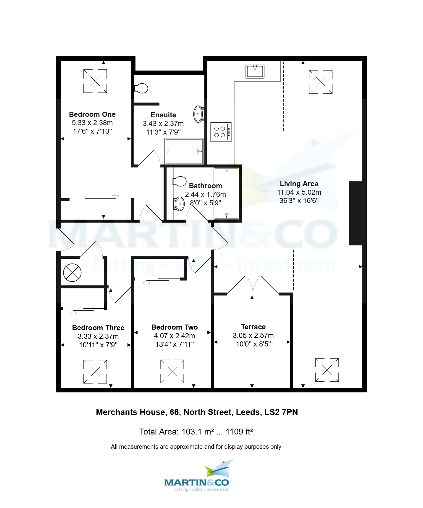 42, Merchants House, Leeds floorplan
