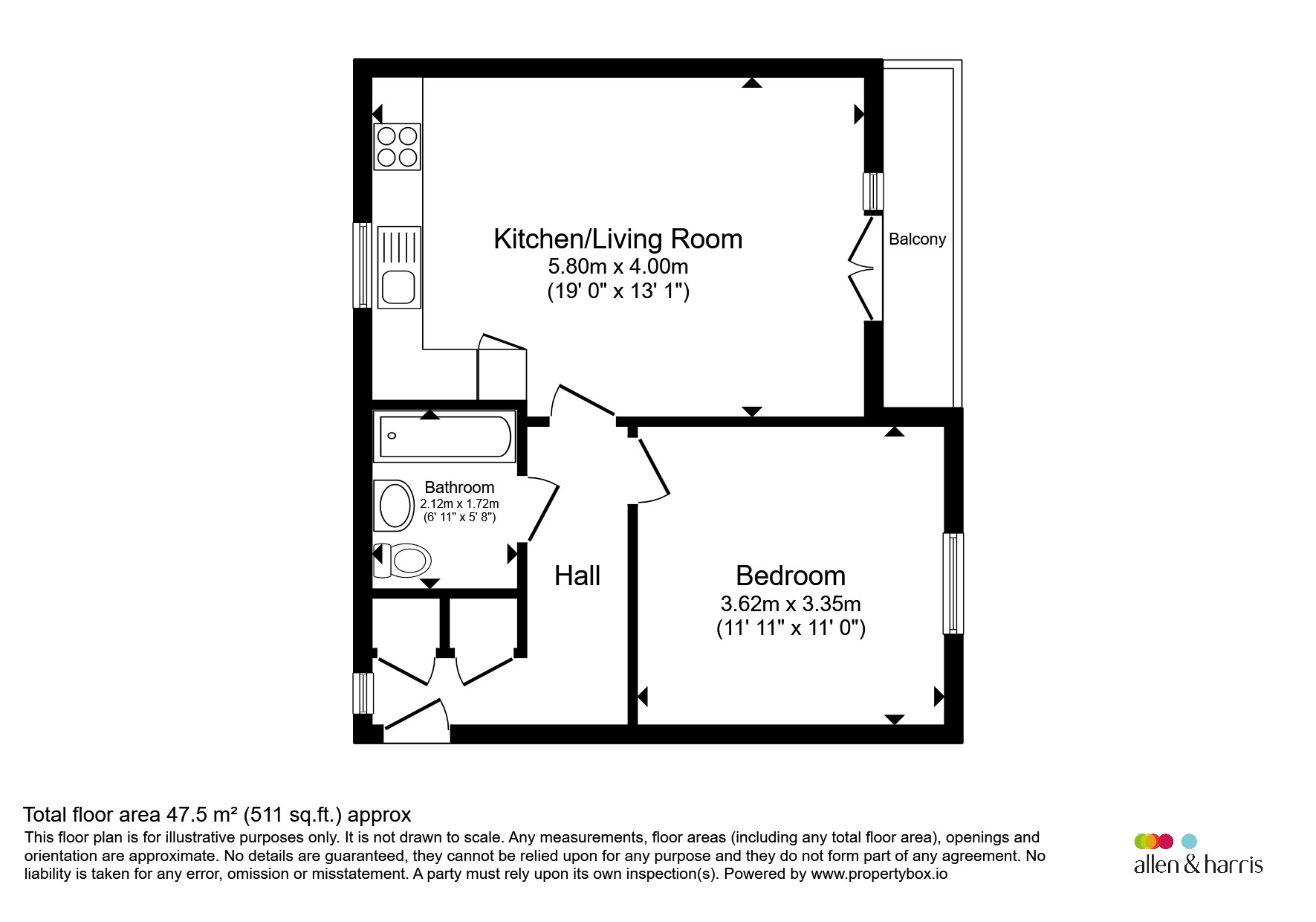79, Mansell Road, Bristol floorplan
