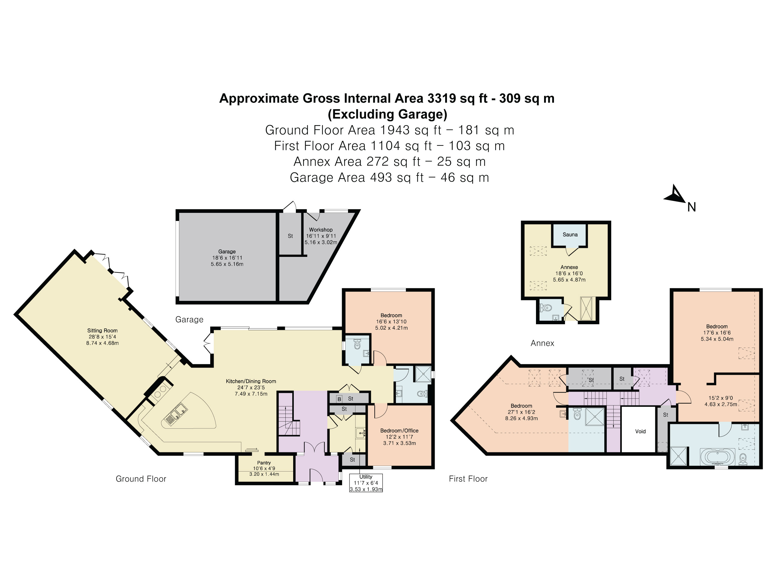 Chalkwell House, Aston Upthorpe floorplan