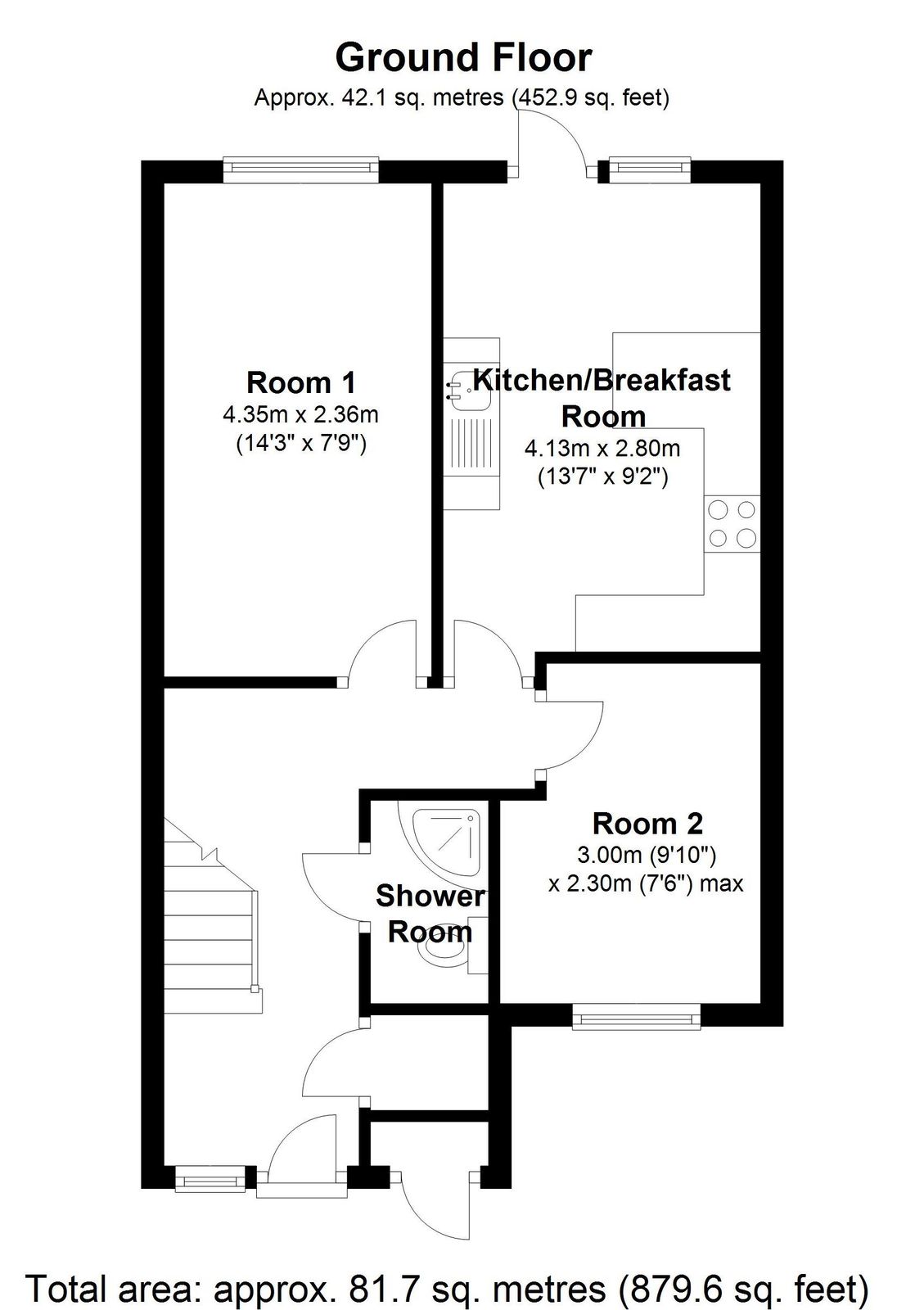 Room 5, 12, Dallamoor, Telford floorplan