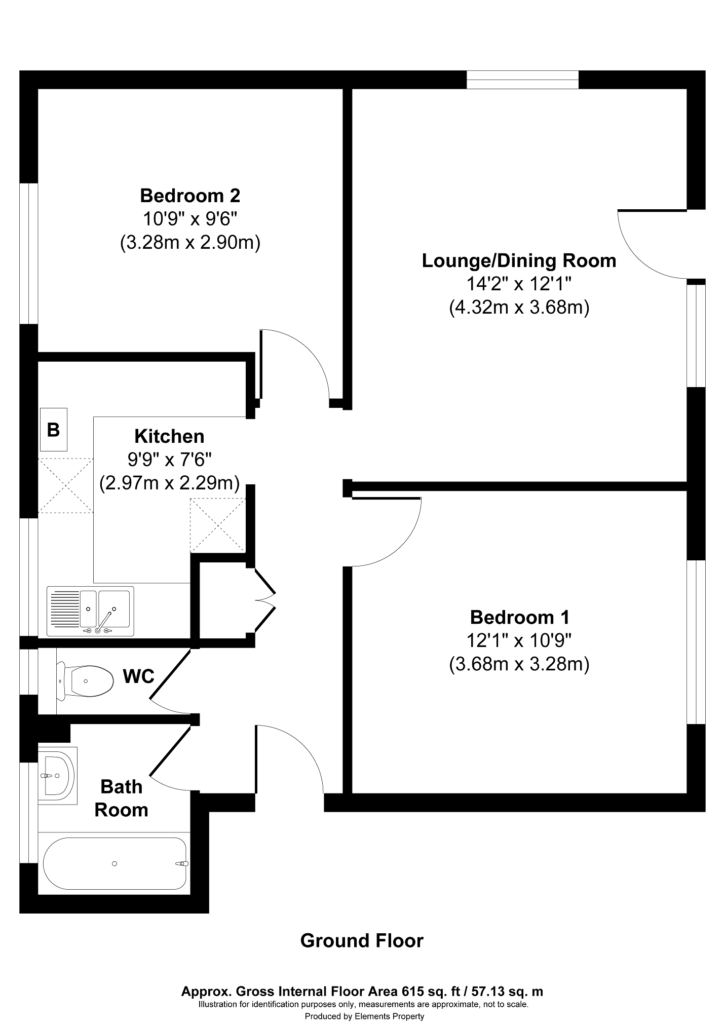 237, Court Lodge Road, Horley floorplan