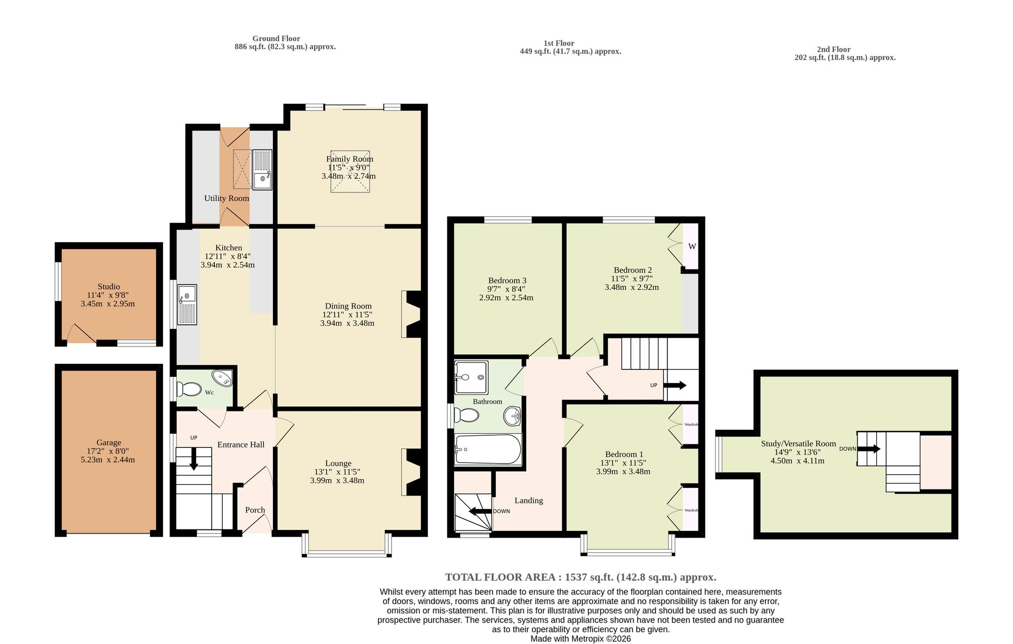 17 Louies Lane, Diss floorplan