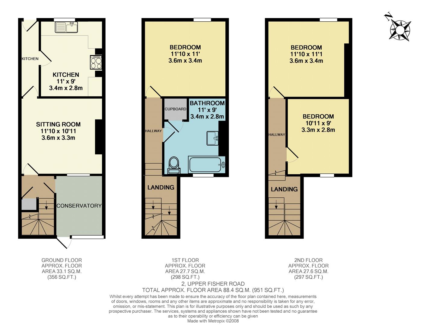 Upper Fisher Row, Oxford floorplan