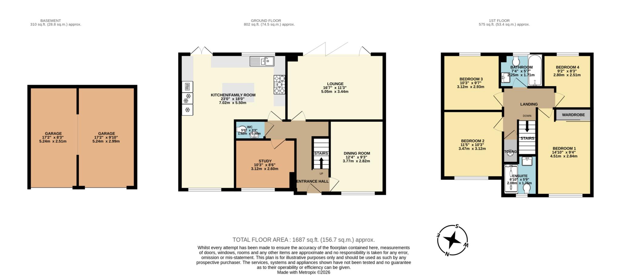 4, Fay Close, Rochester floorplan