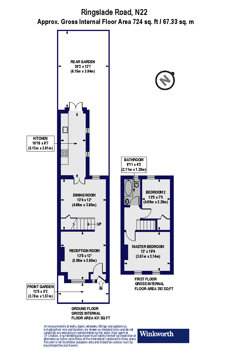 2 Bedrooms Terraced house for sale in Ringslade Road, London N22