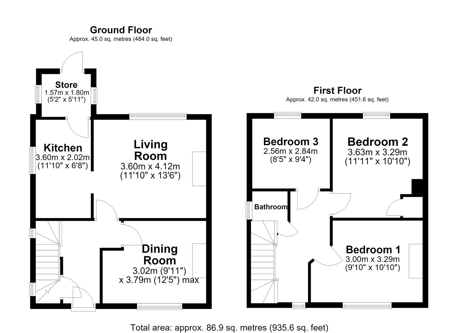 72, Pitman Avenue, Trowbridge floorplan