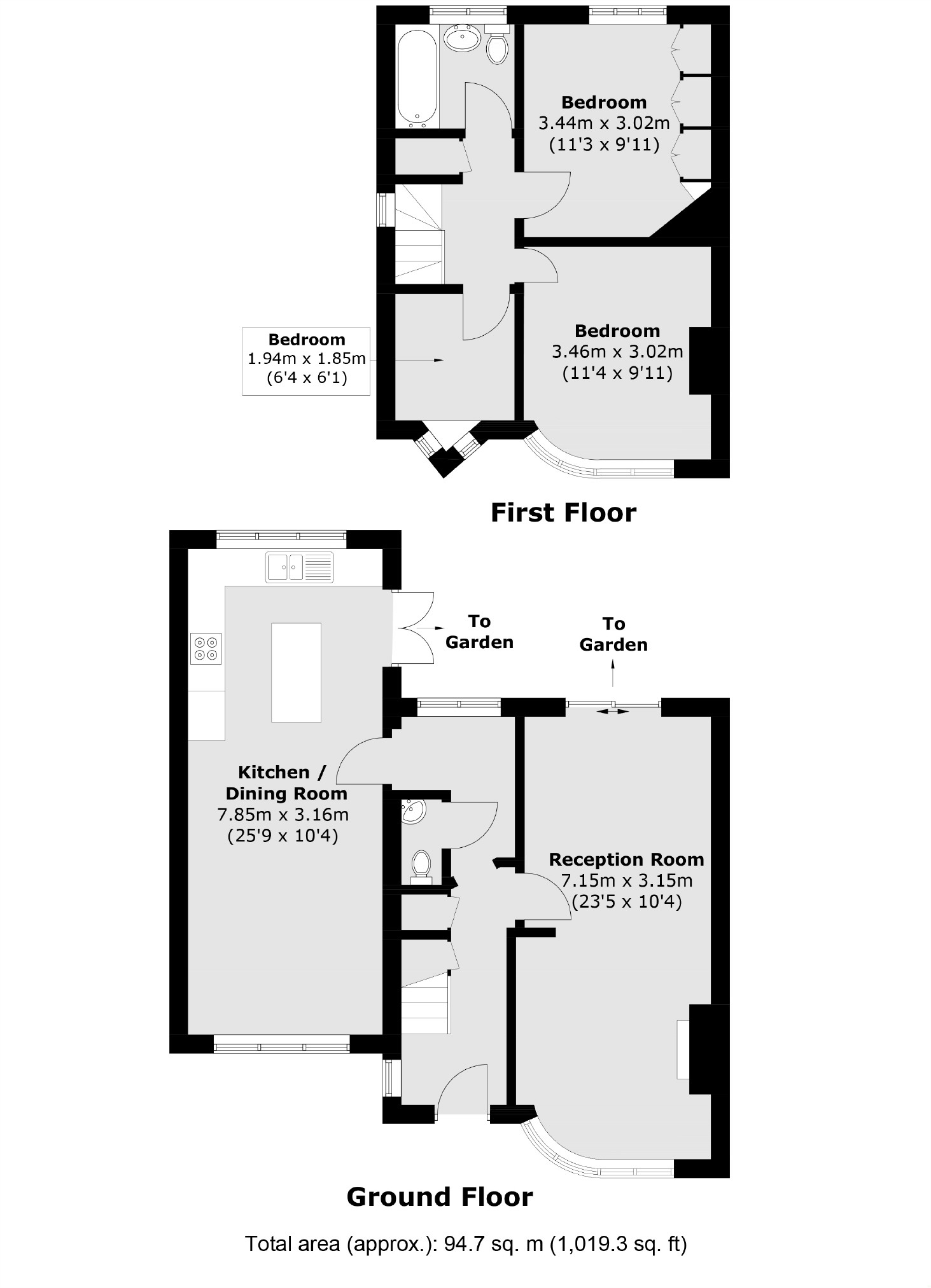 16, Longford Close, Hampton floorplan