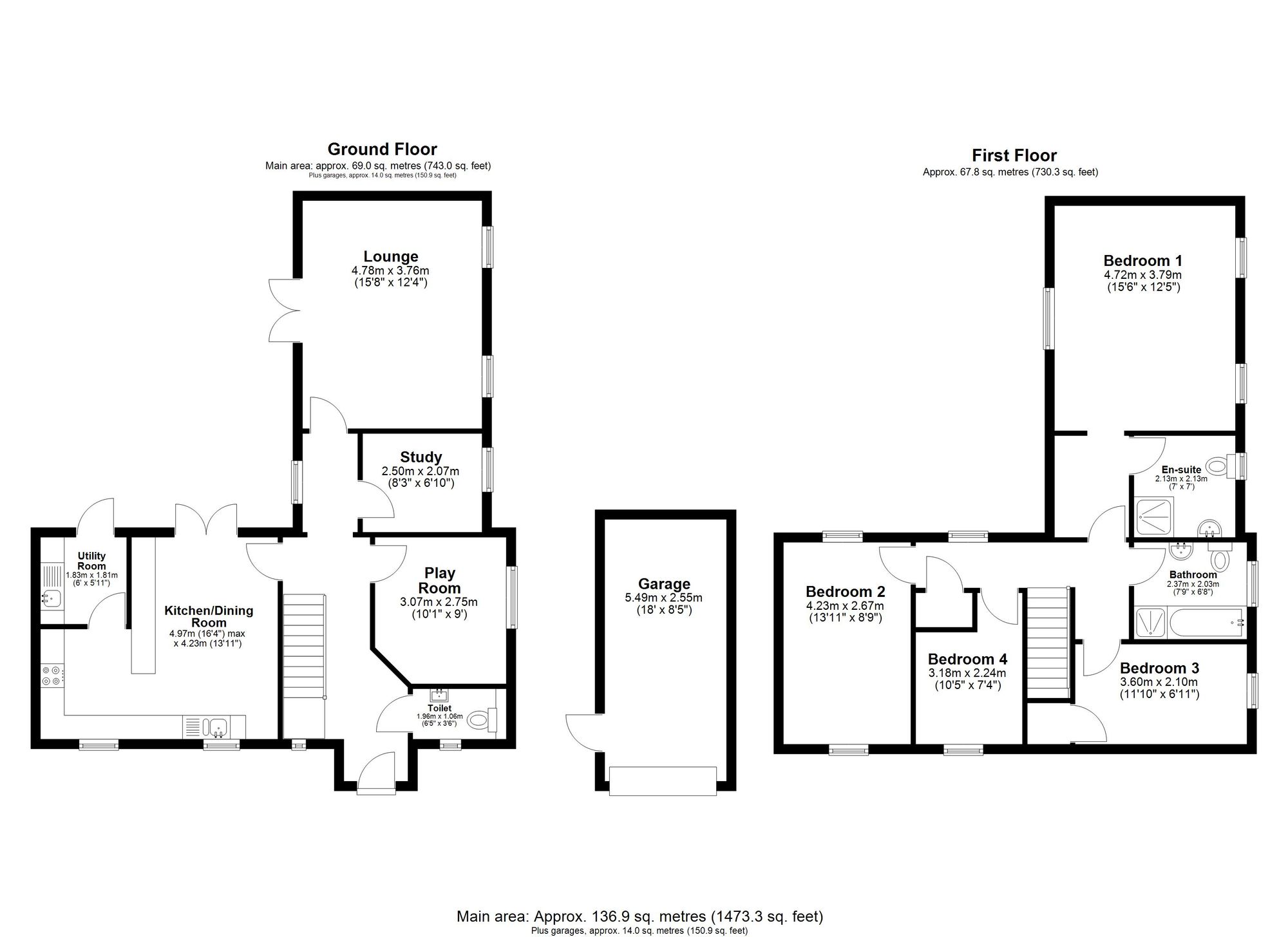 2 Lily Close, Bury St. Edmunds floorplan
