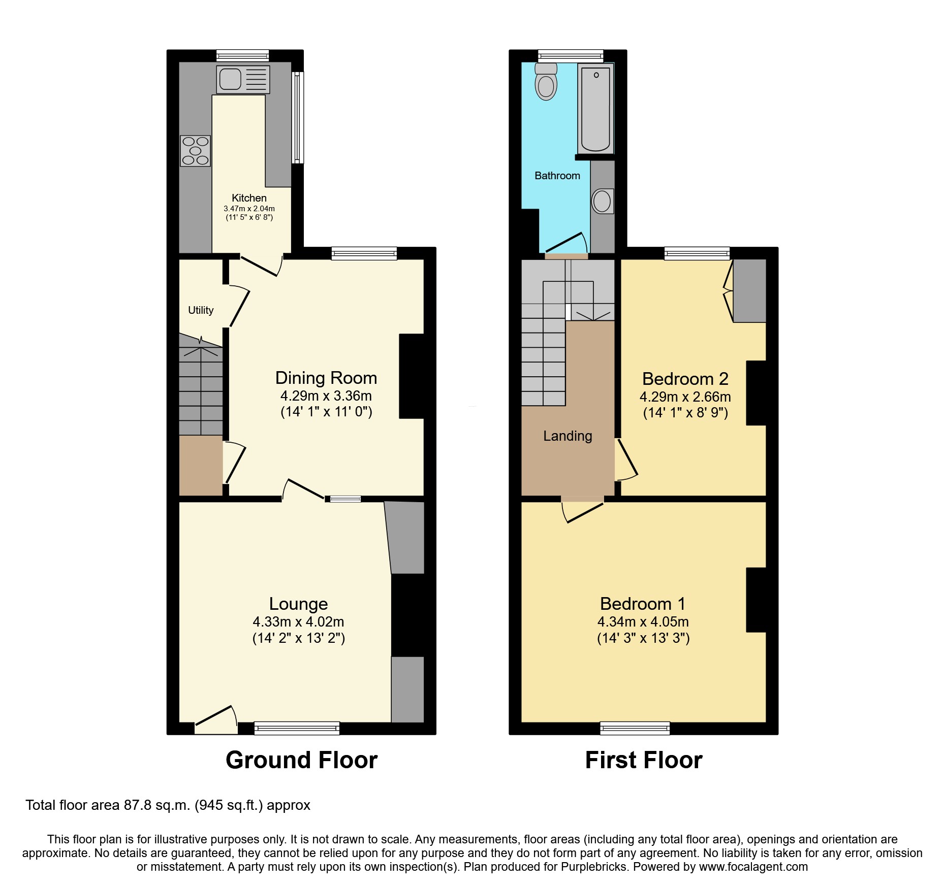 154, Wood Lane, Heskin, Chorley floorplan