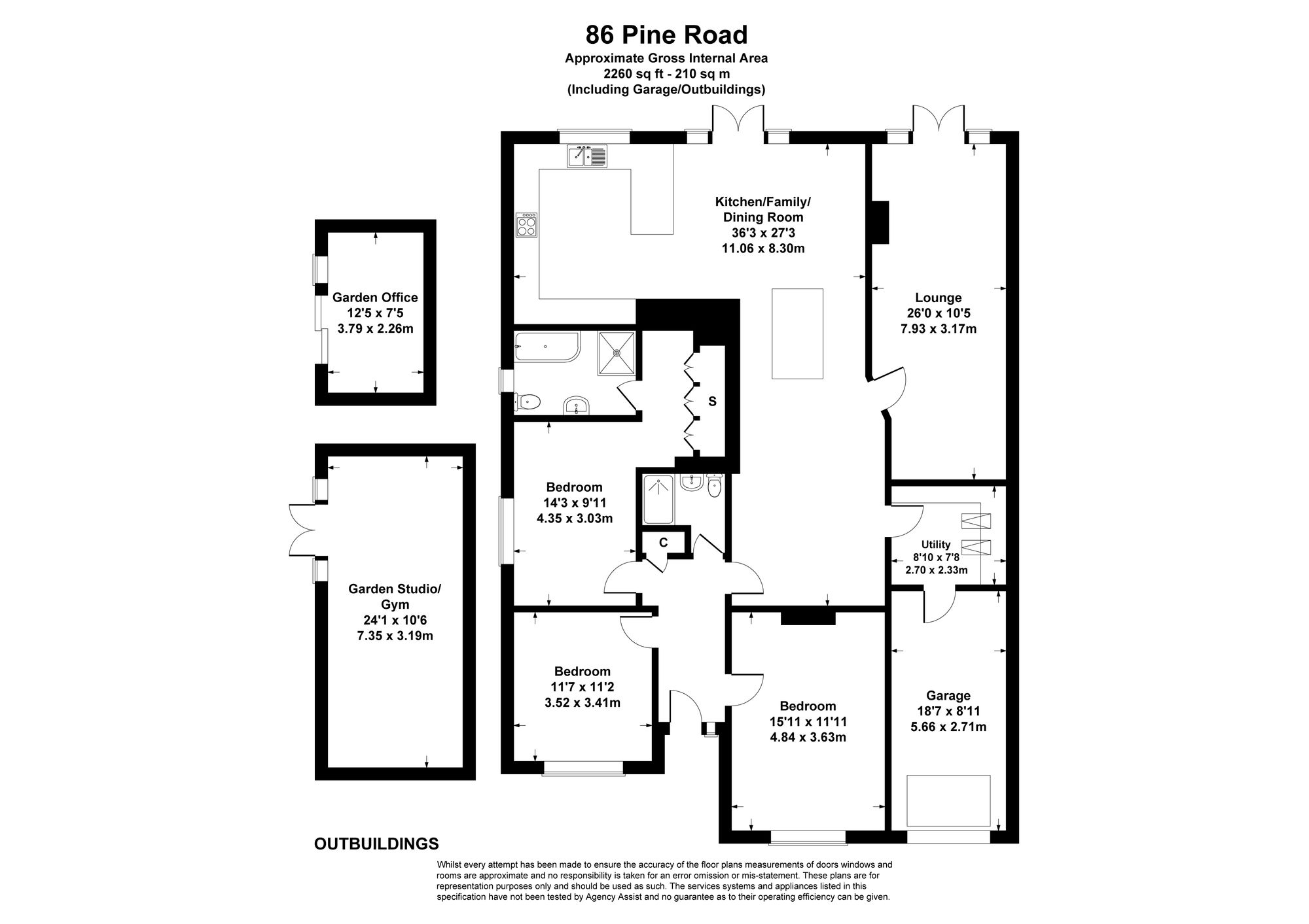 86 Pine Road, Eastleigh floorplan