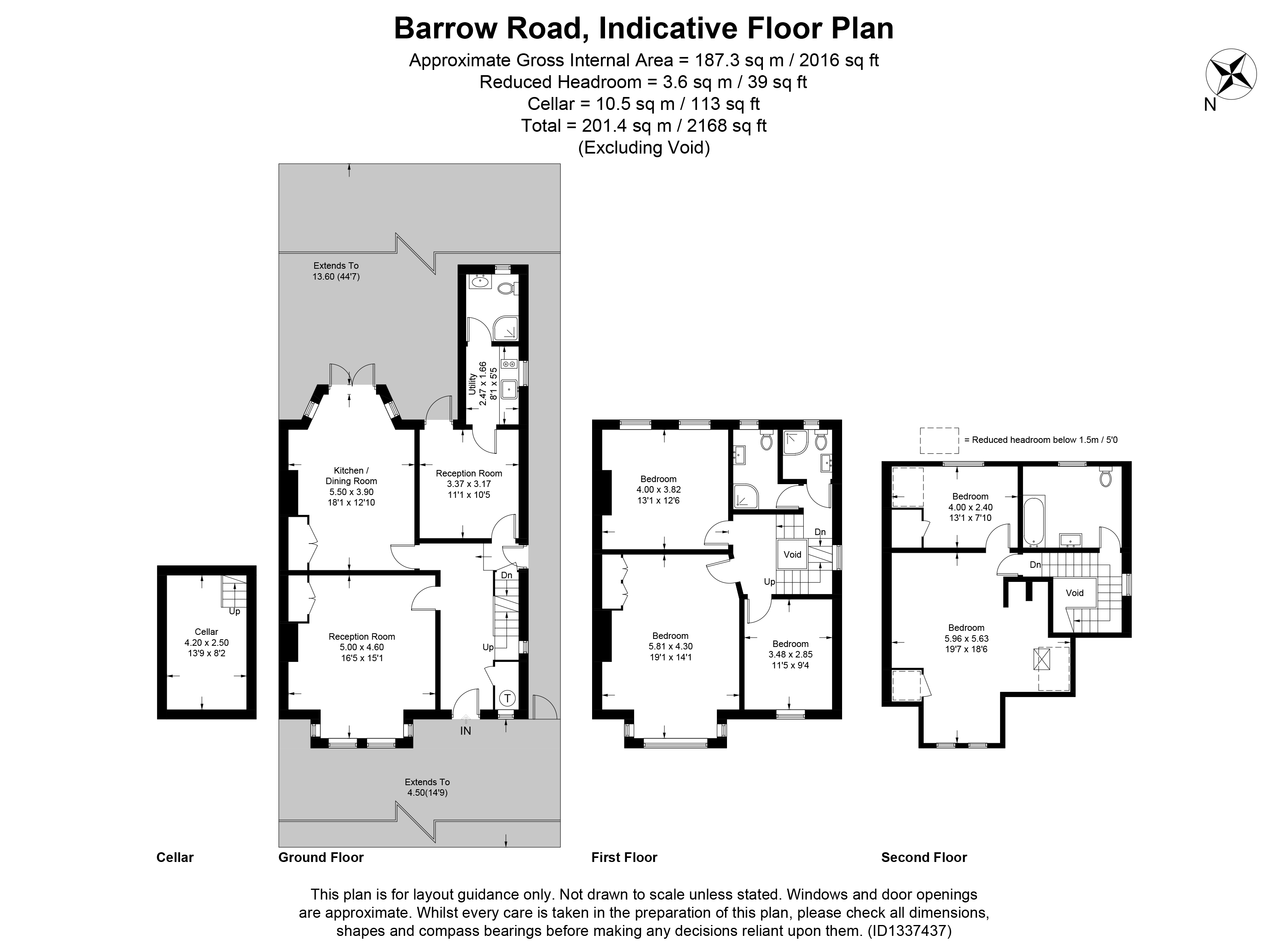 78, Barrow Road, London floorplan