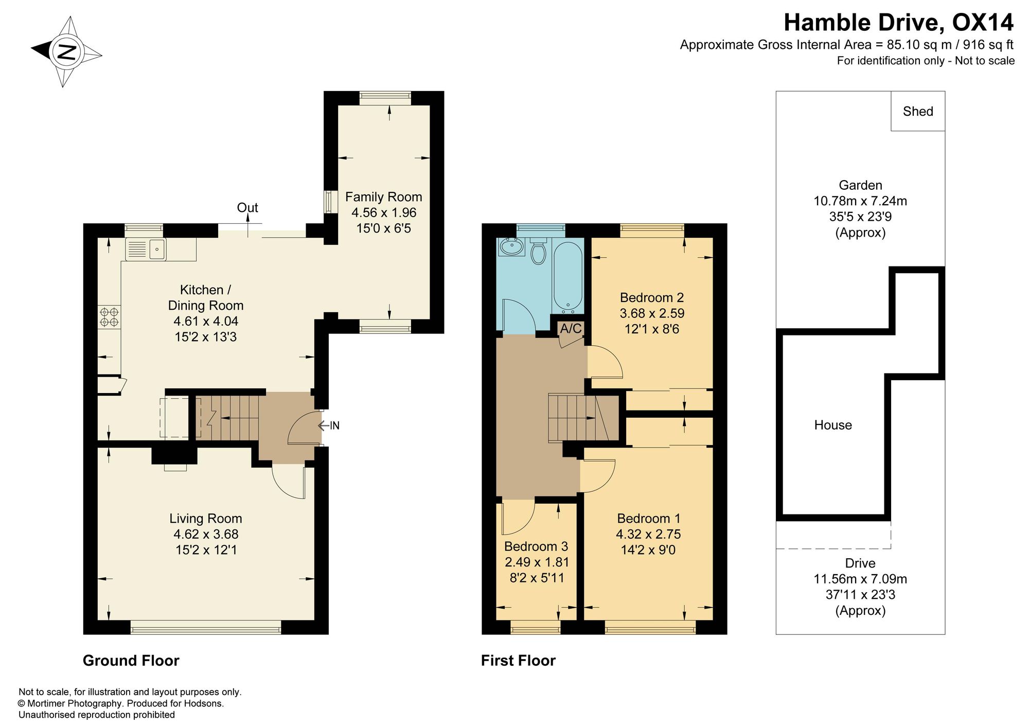 36 Hamble Drive, Abingdon floorplan