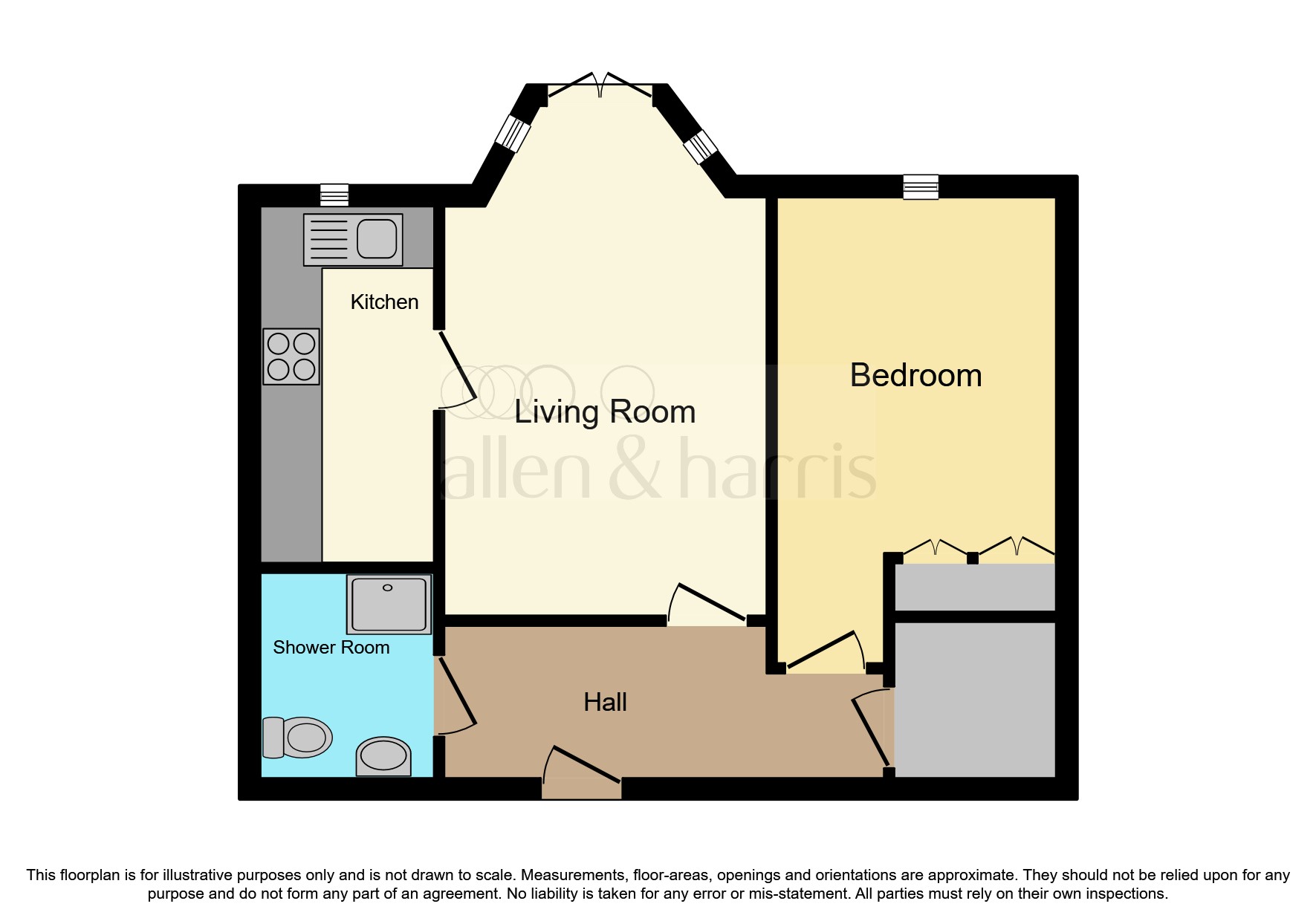 Hazelden Gardens, Muirend, Glasgow G44, 1 bedroom flat for sale