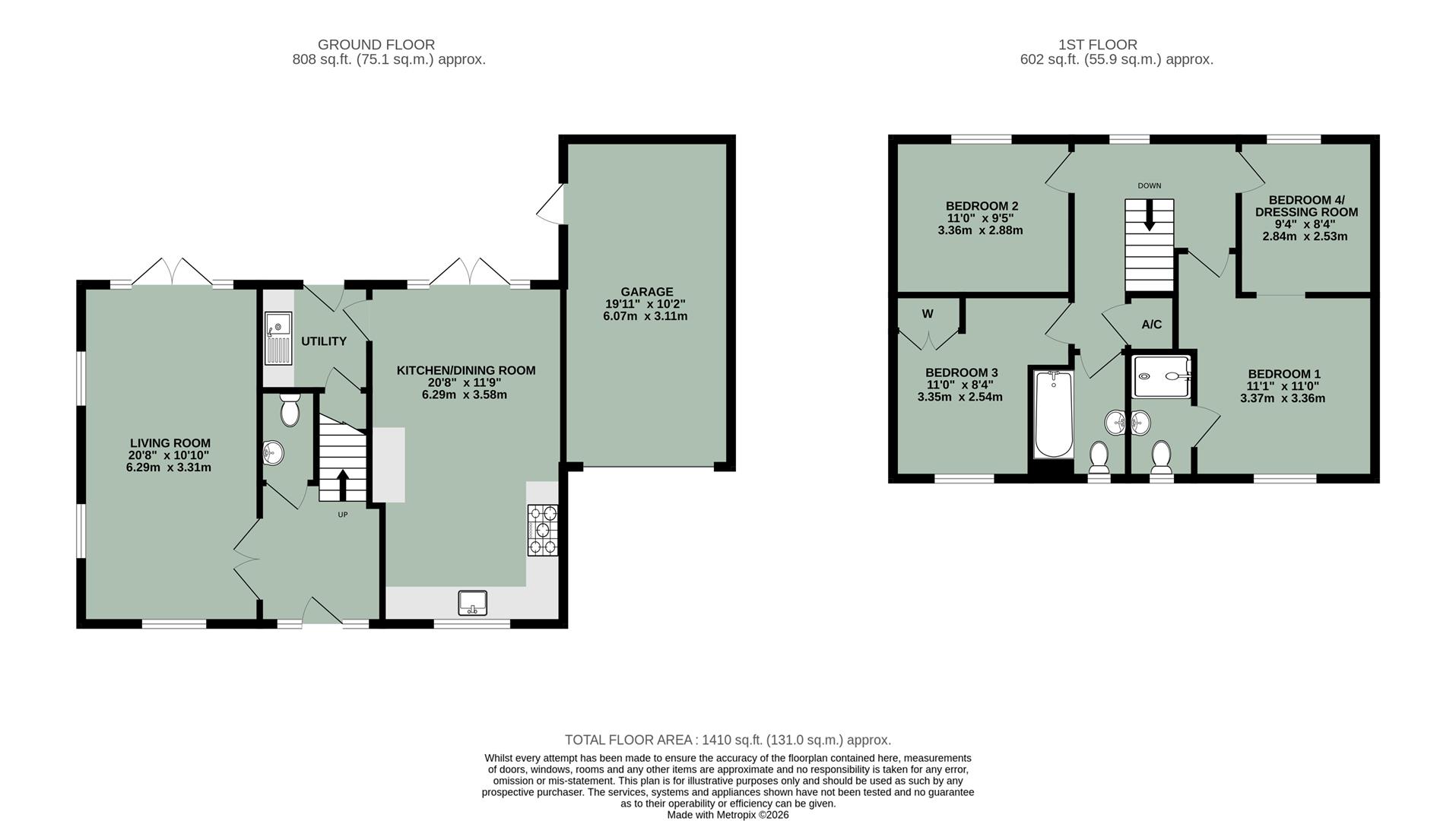 7, Chailey Gardens, Blewbury floorplan