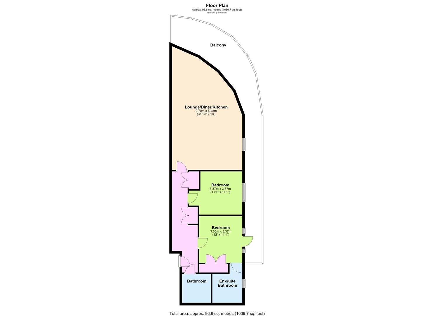 61 Chichester House, The Waterfront, Goring-By-Sea floorplan