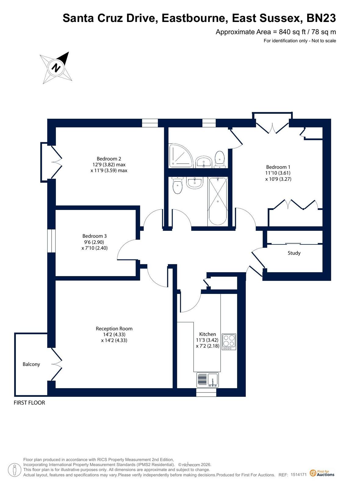 70, Santa Cruz Drive, East Sussex floorplan