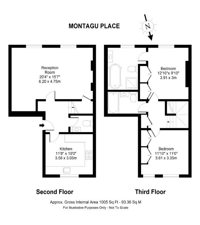 2 Bedrooms Flat to rent in Montagu Place, London W1H