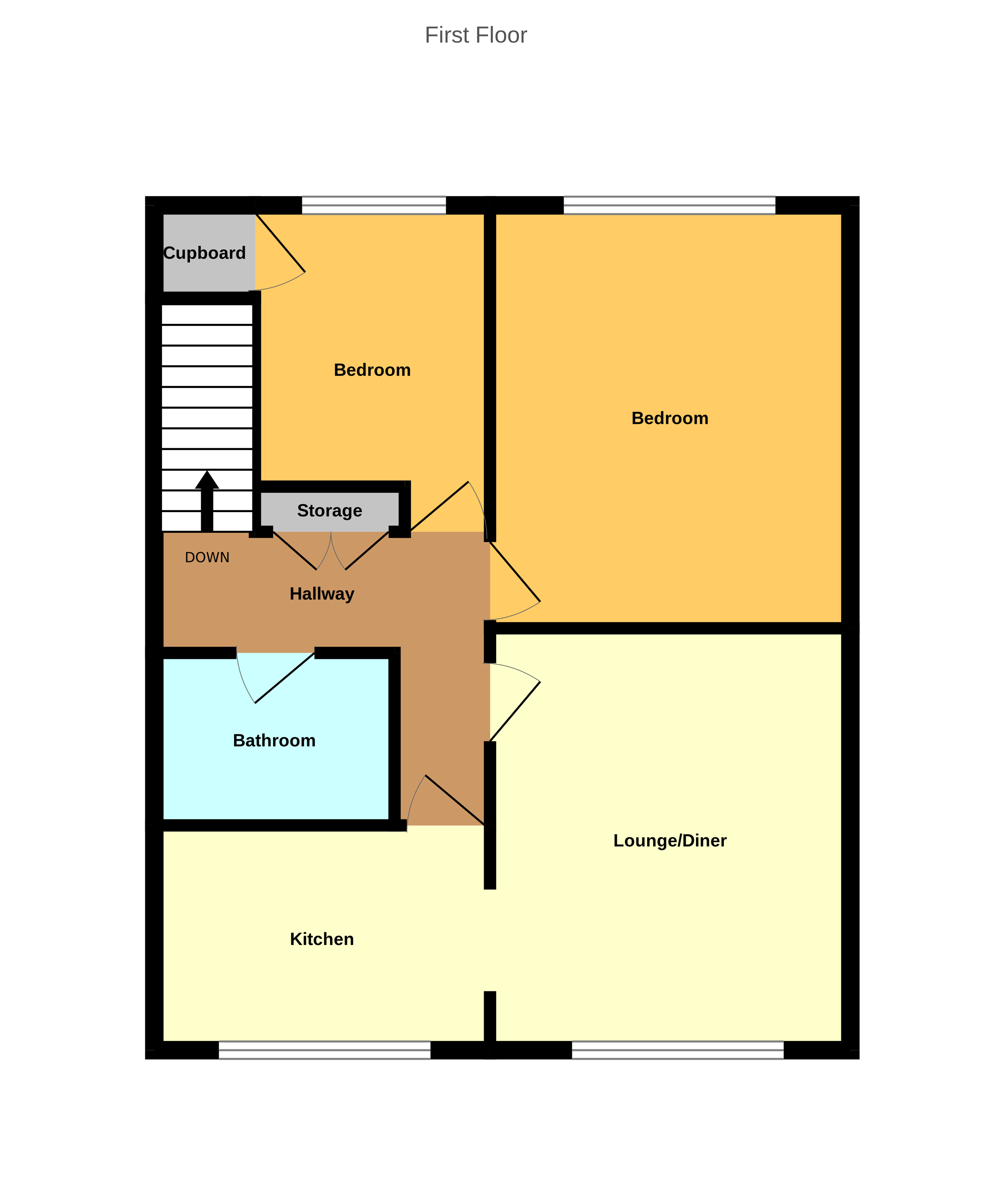 Flat 1, 42, Albert Road, Worcester floorplan