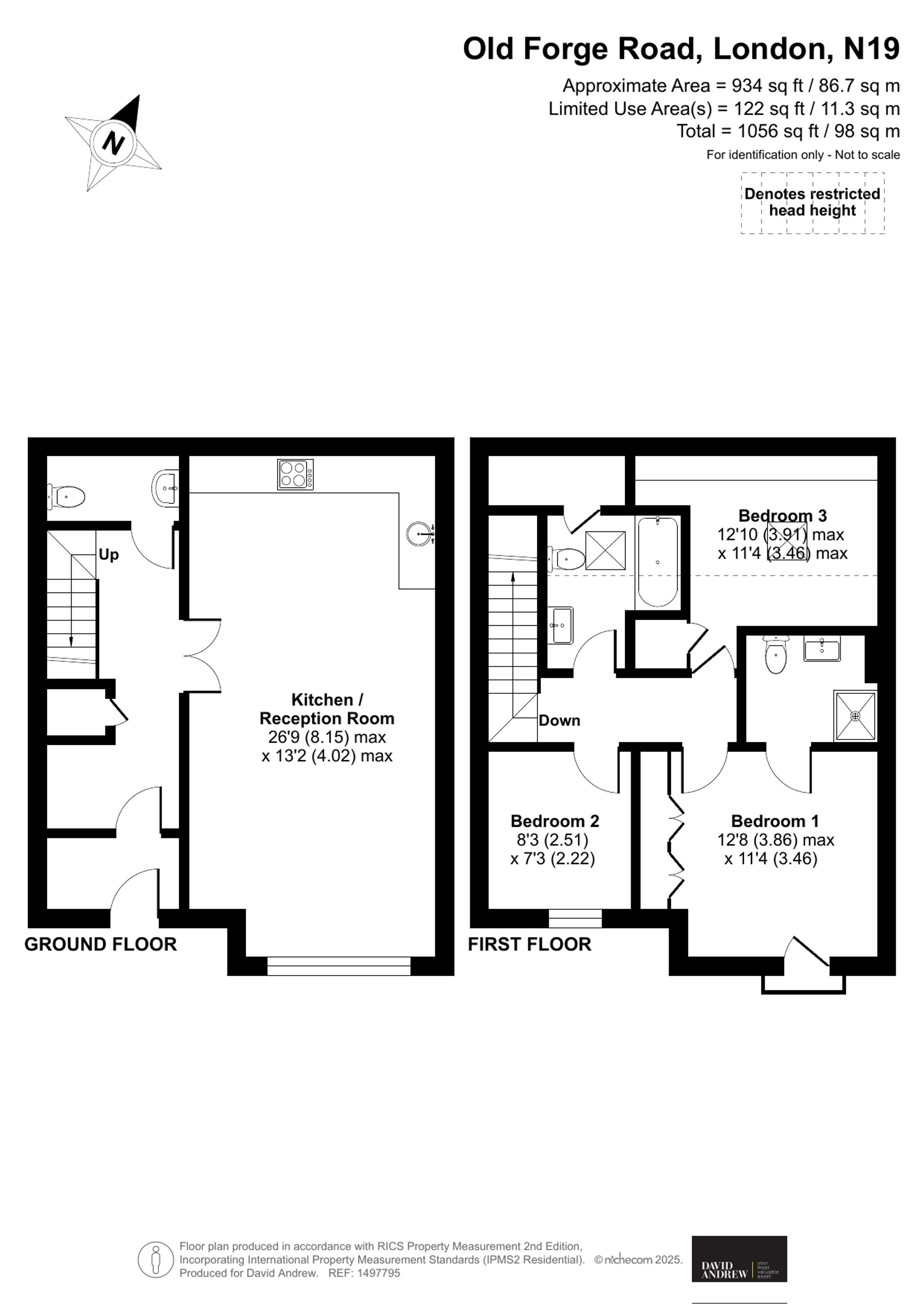 3 Old Forge Road, London floorplan