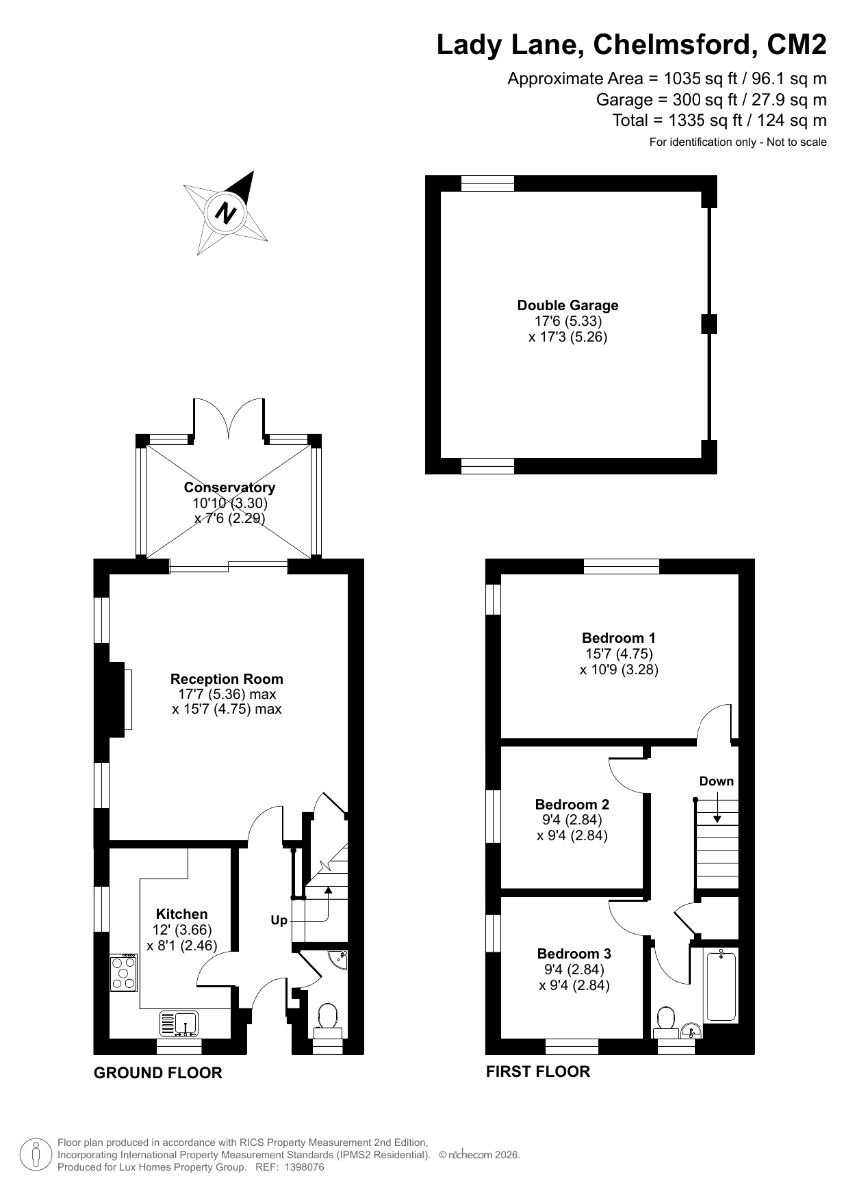 118 Lady Lane, Chelmsford floorplan