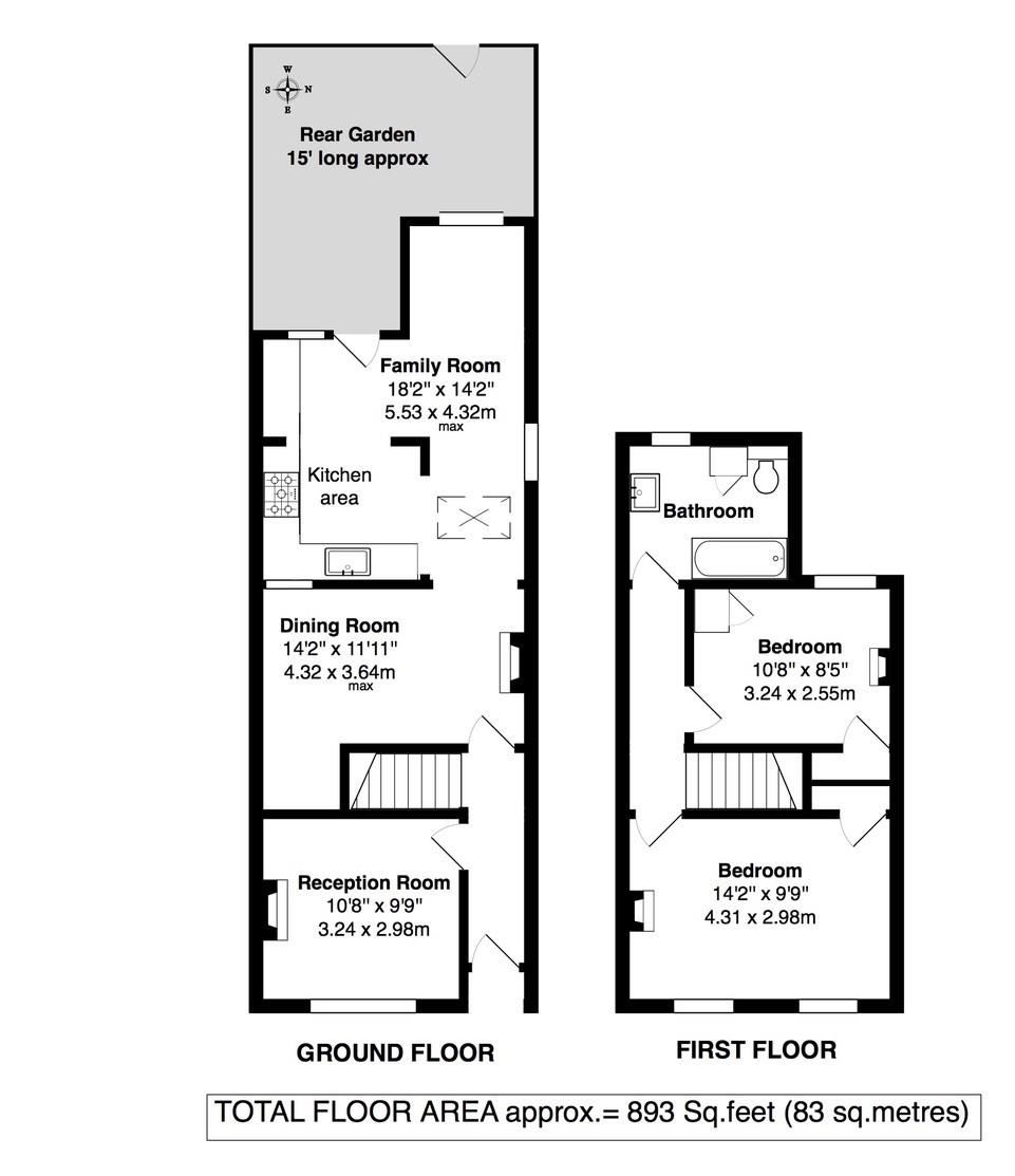 2 Bedrooms End terrace house for sale in Hamilton Road, Twickenham TW2