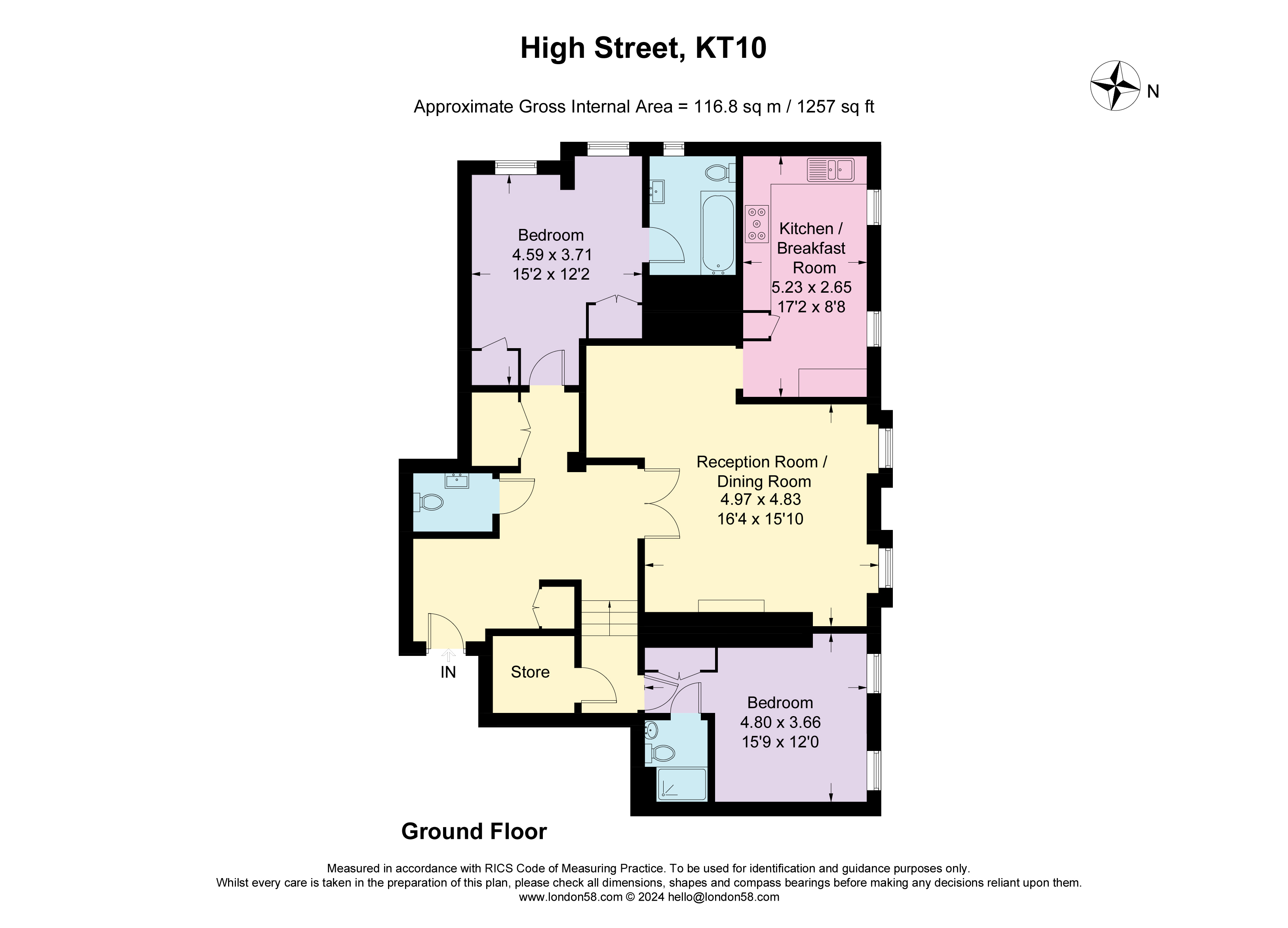 1, High Street, Esher floorplan