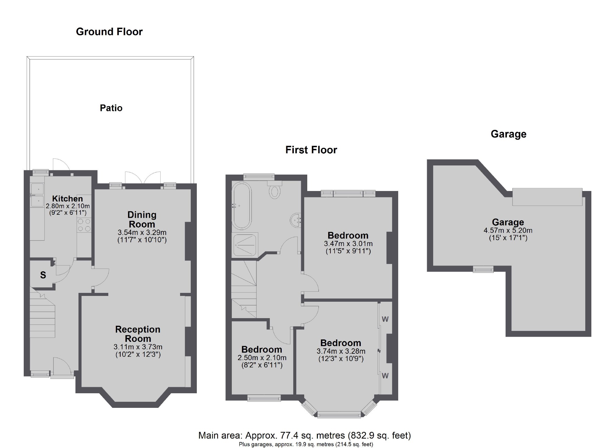 65, Templecombe Way, Morden floorplan