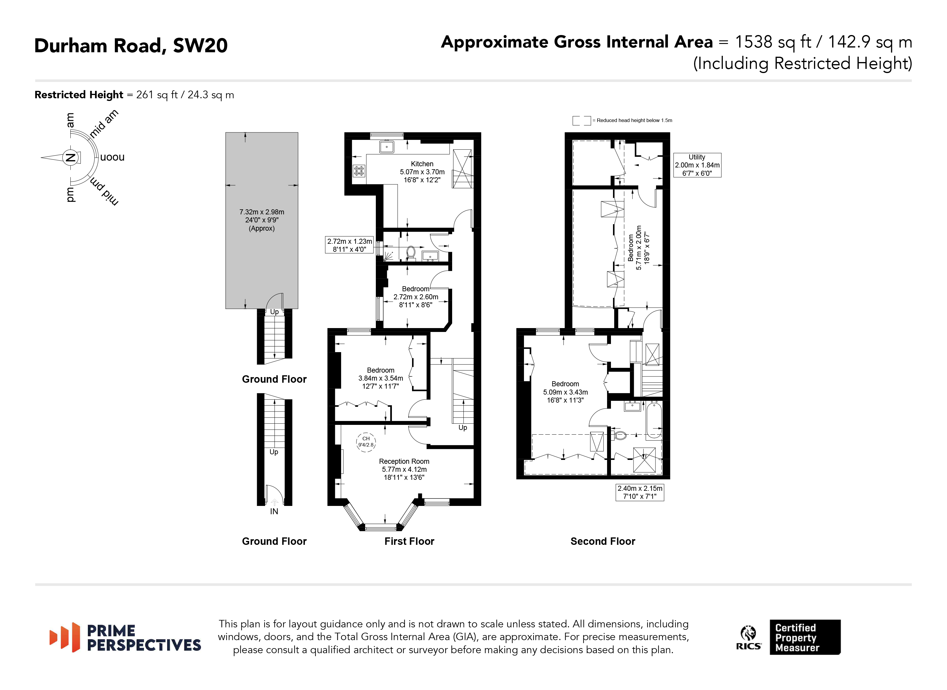 134, Durham Road, London floorplan