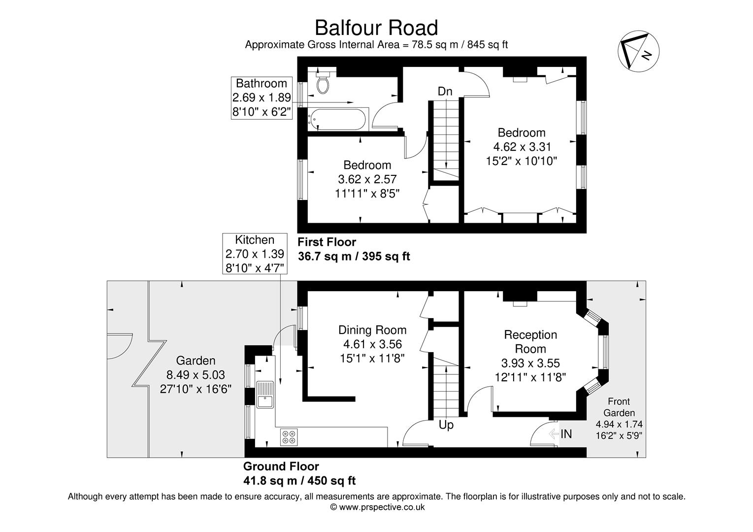 42, Balfour Road, London floorplan