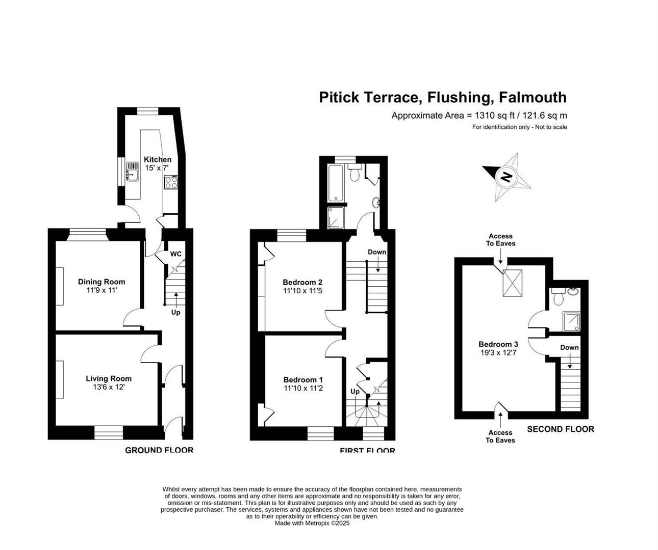 3, Pitick Terrace, Falmouth floorplan