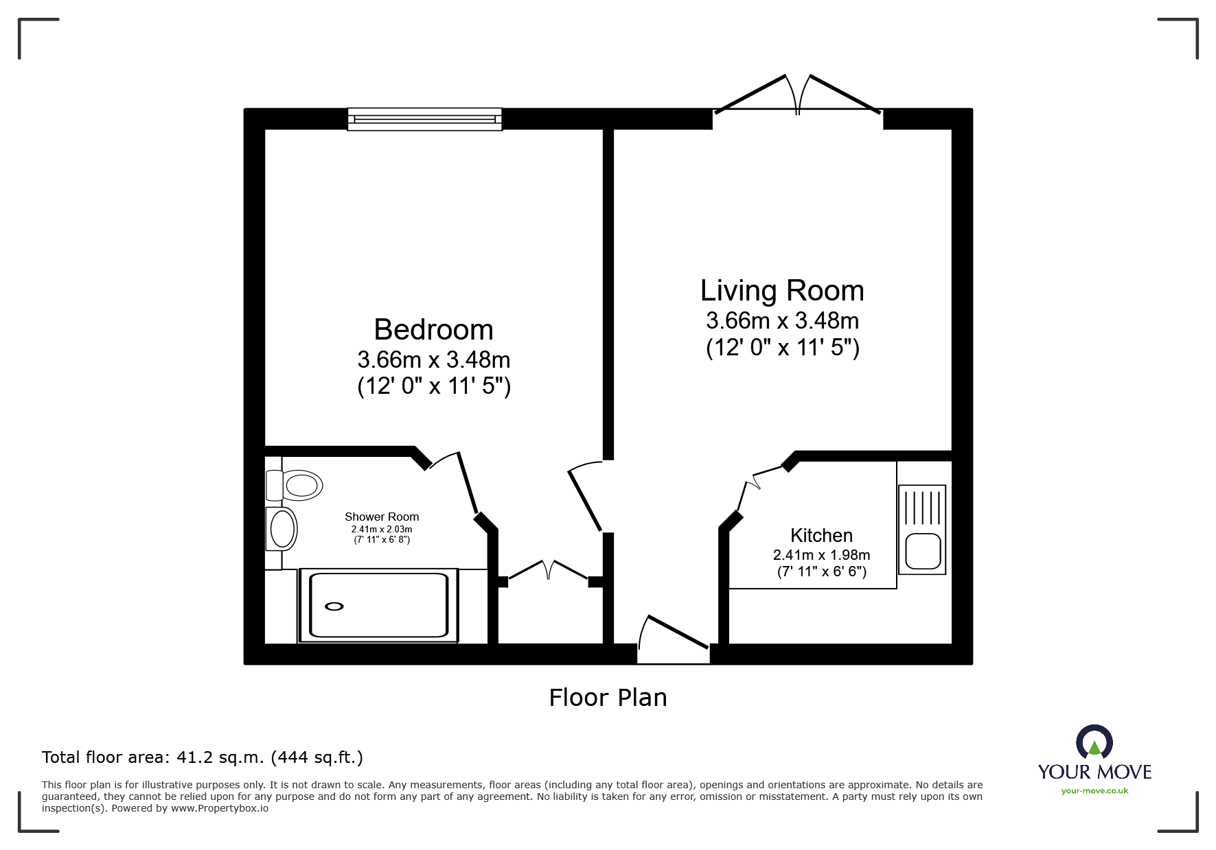 6 Boveney,, Bede Village, Bedworth floorplan