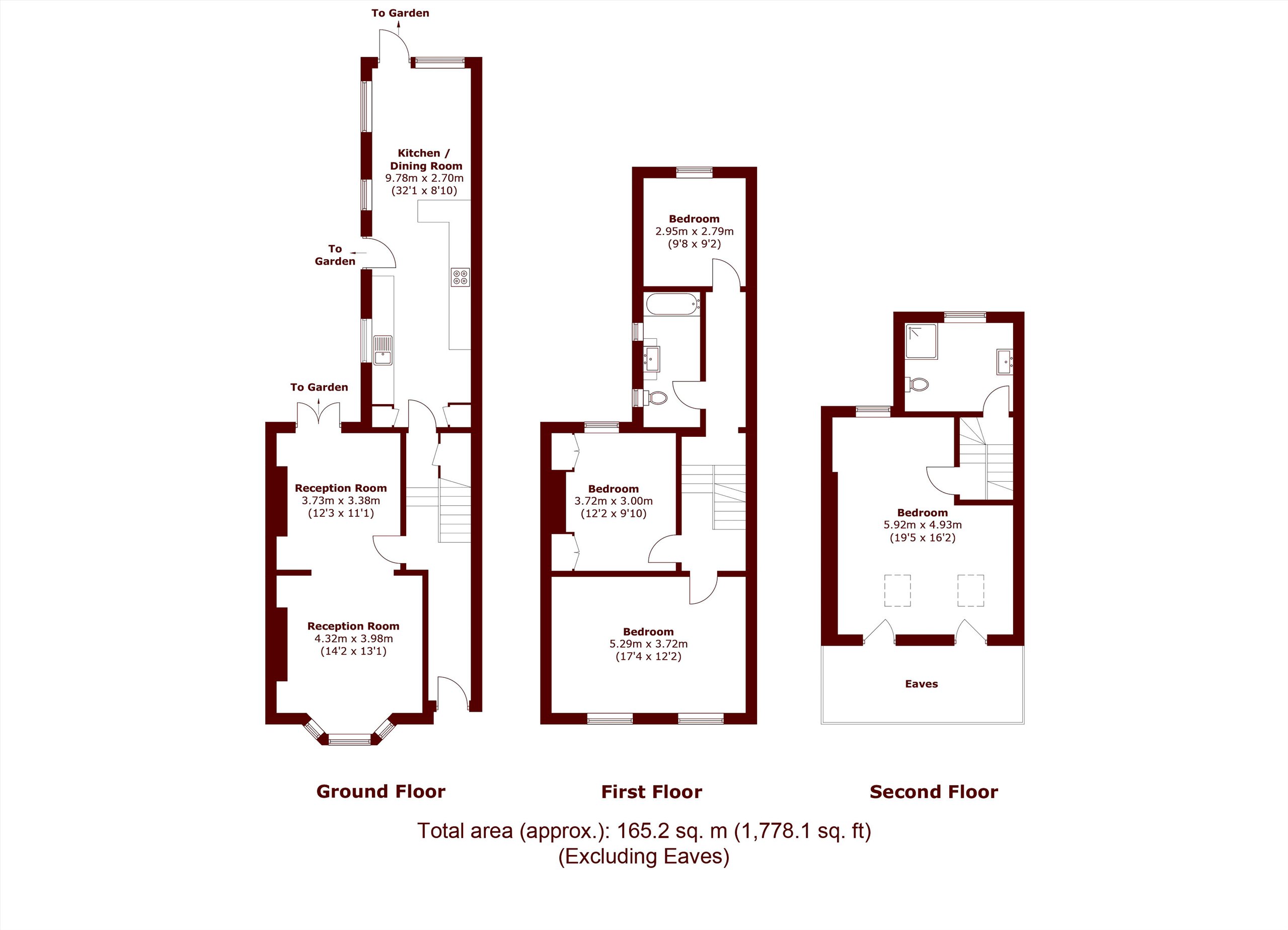 176, Malpas Road, London floorplan