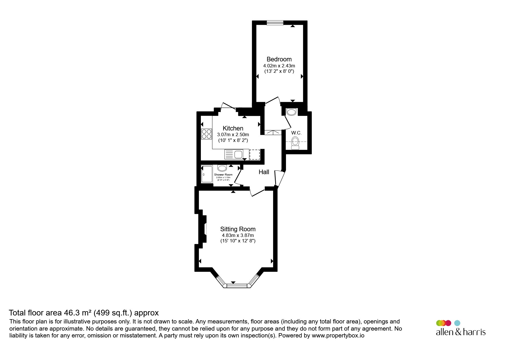 Flat 2, 3, Station Road, Bath floorplan