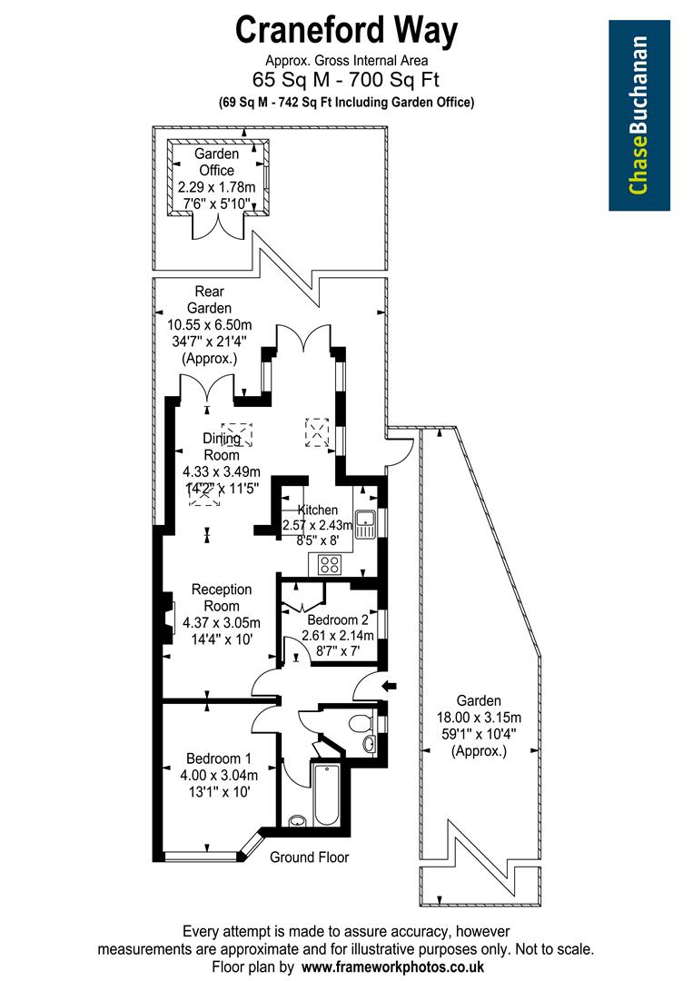 Craneford Way, Twickenham TW2, 2 bedroom maisonette for sale - 62822491 ...