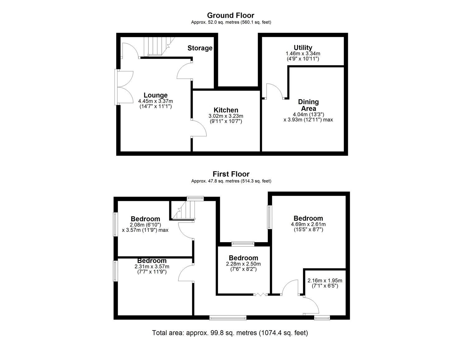 4, Alma Cottages, Bradford floorplan