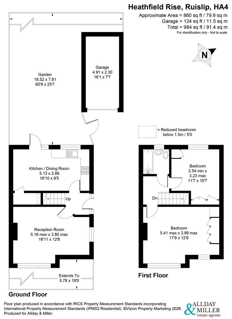 32, Heathfield Rise, Ruislip floorplan