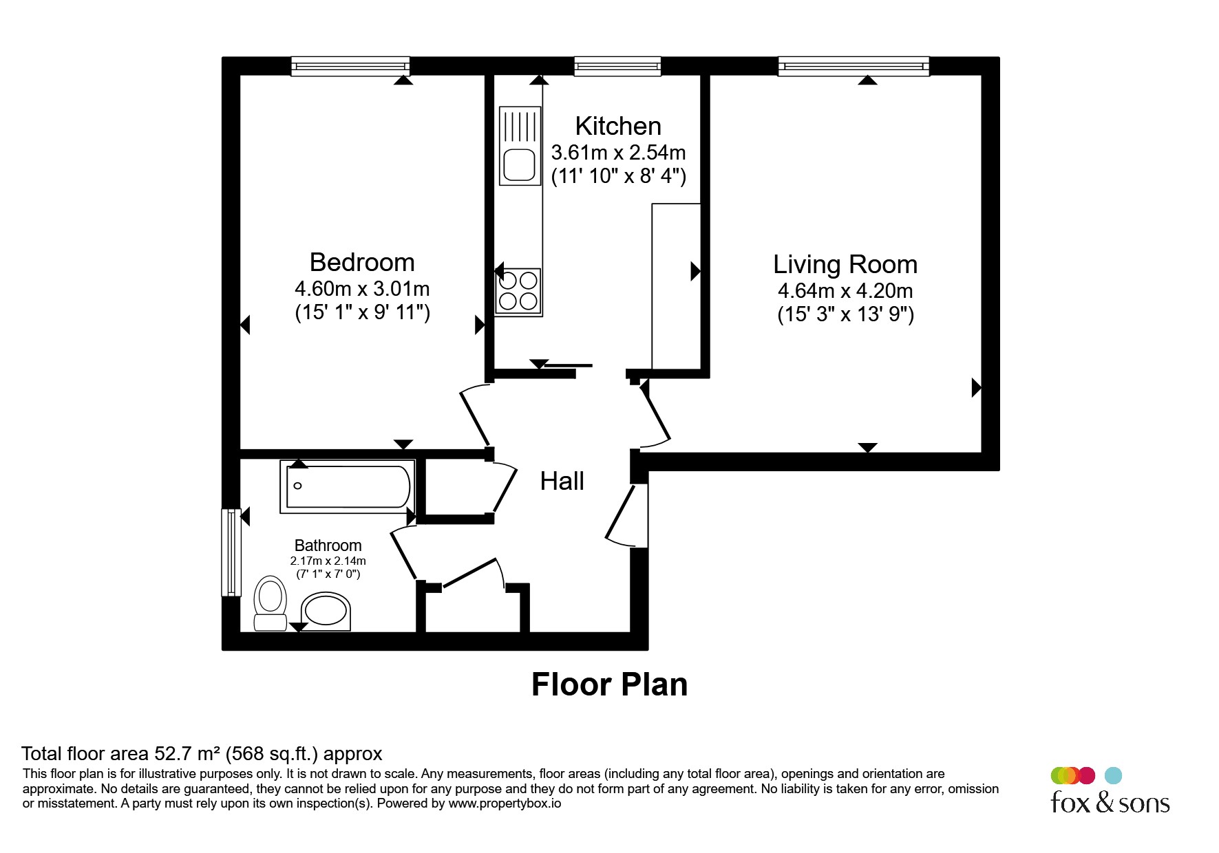 Flat 8, Castle Heights, Castle Road, Southampton floorplan