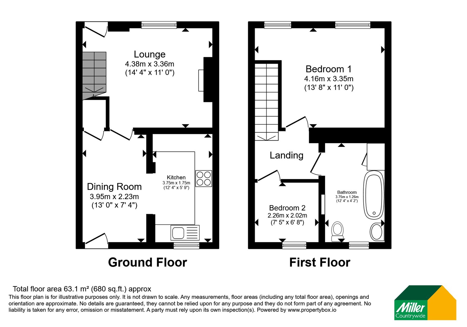 12, St. James Street, Cornwall floorplan