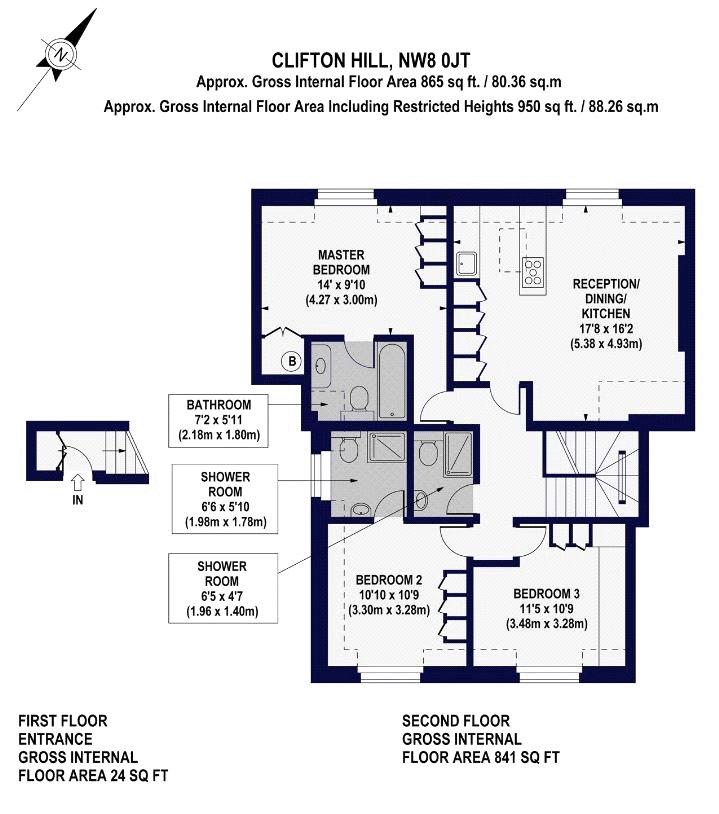 3 Bedrooms Flat to rent in Clifton Hill, London NW8