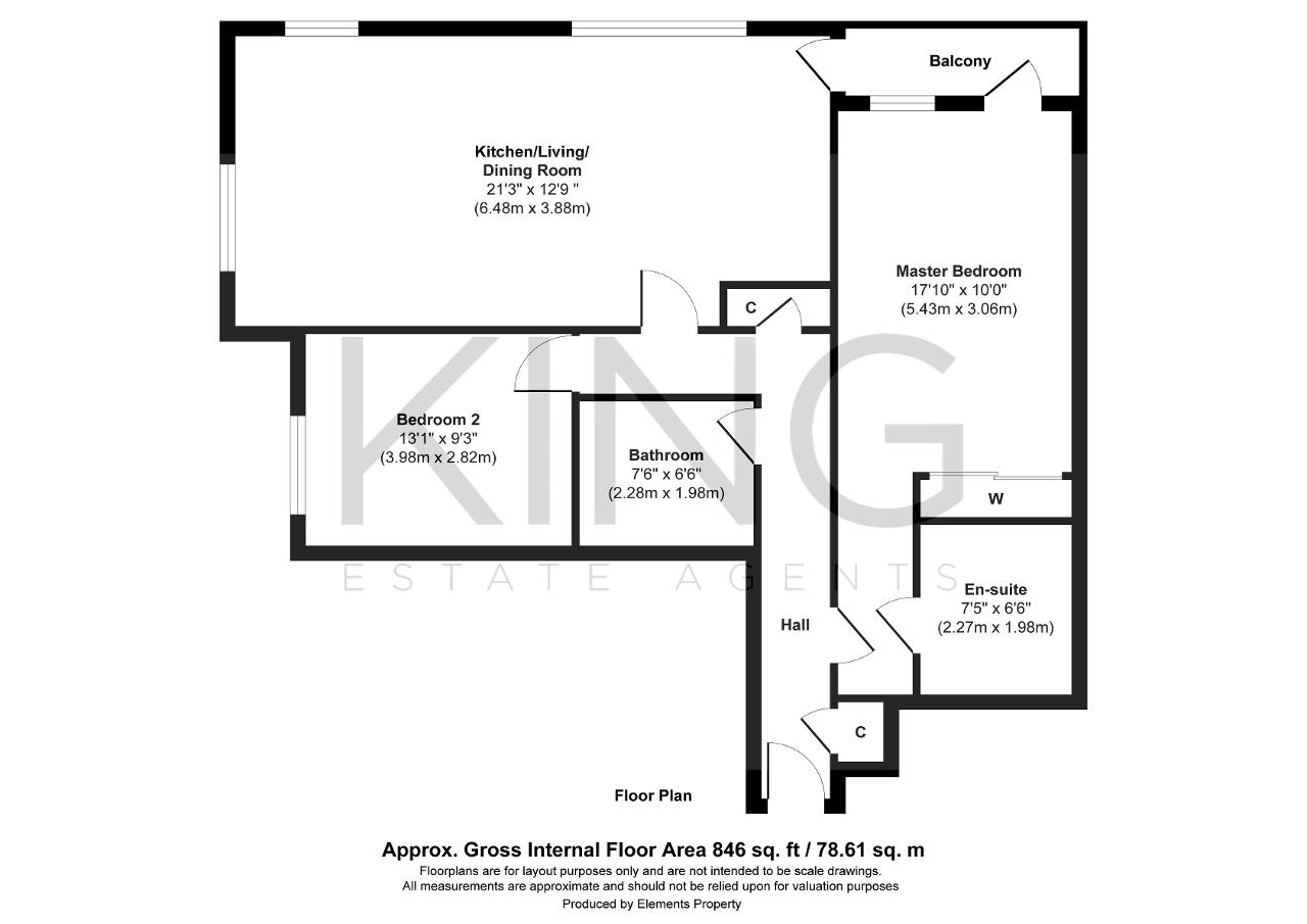 Flat 19, 15 Ada Walk, Milton Keynes floorplan