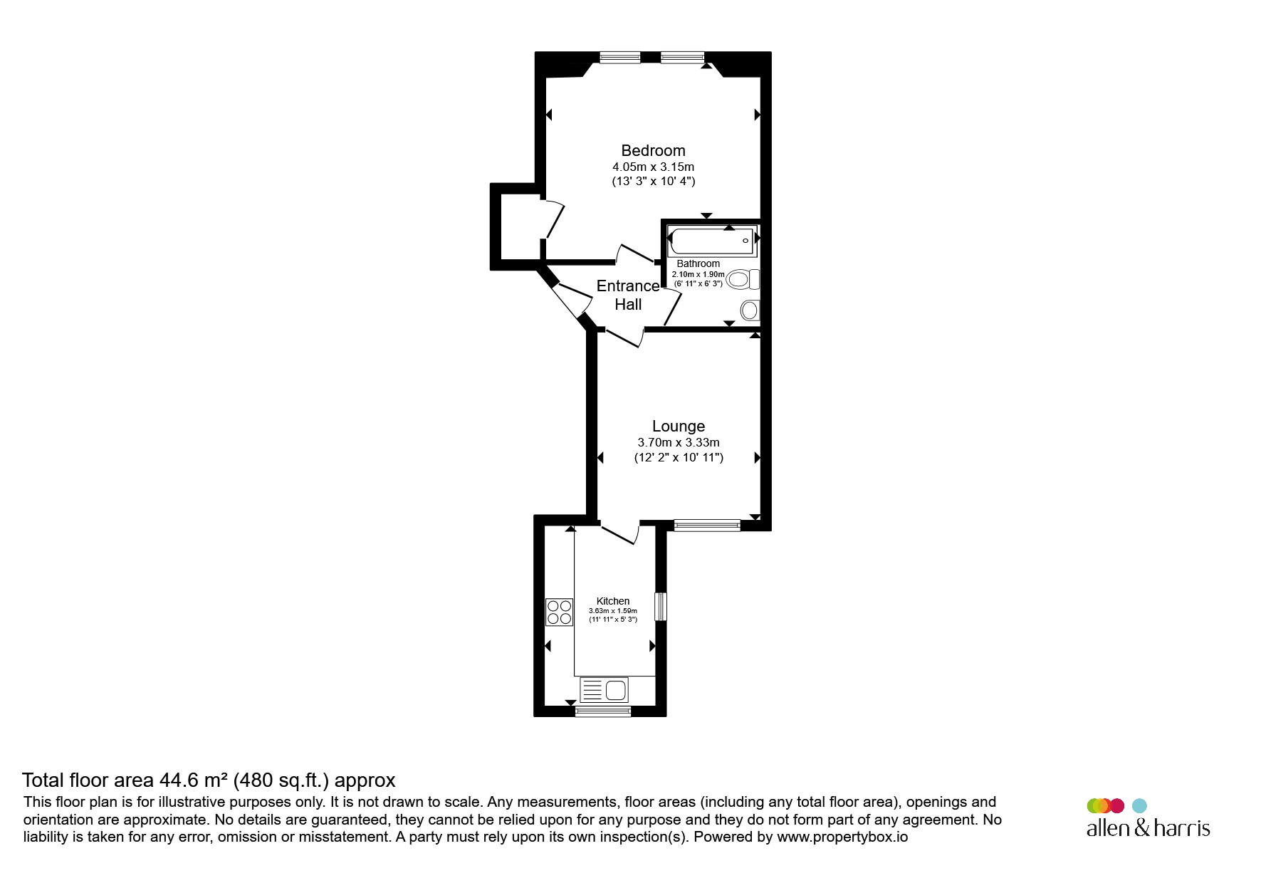 1l, 18, Glebe Street, Saltcoats floorplan