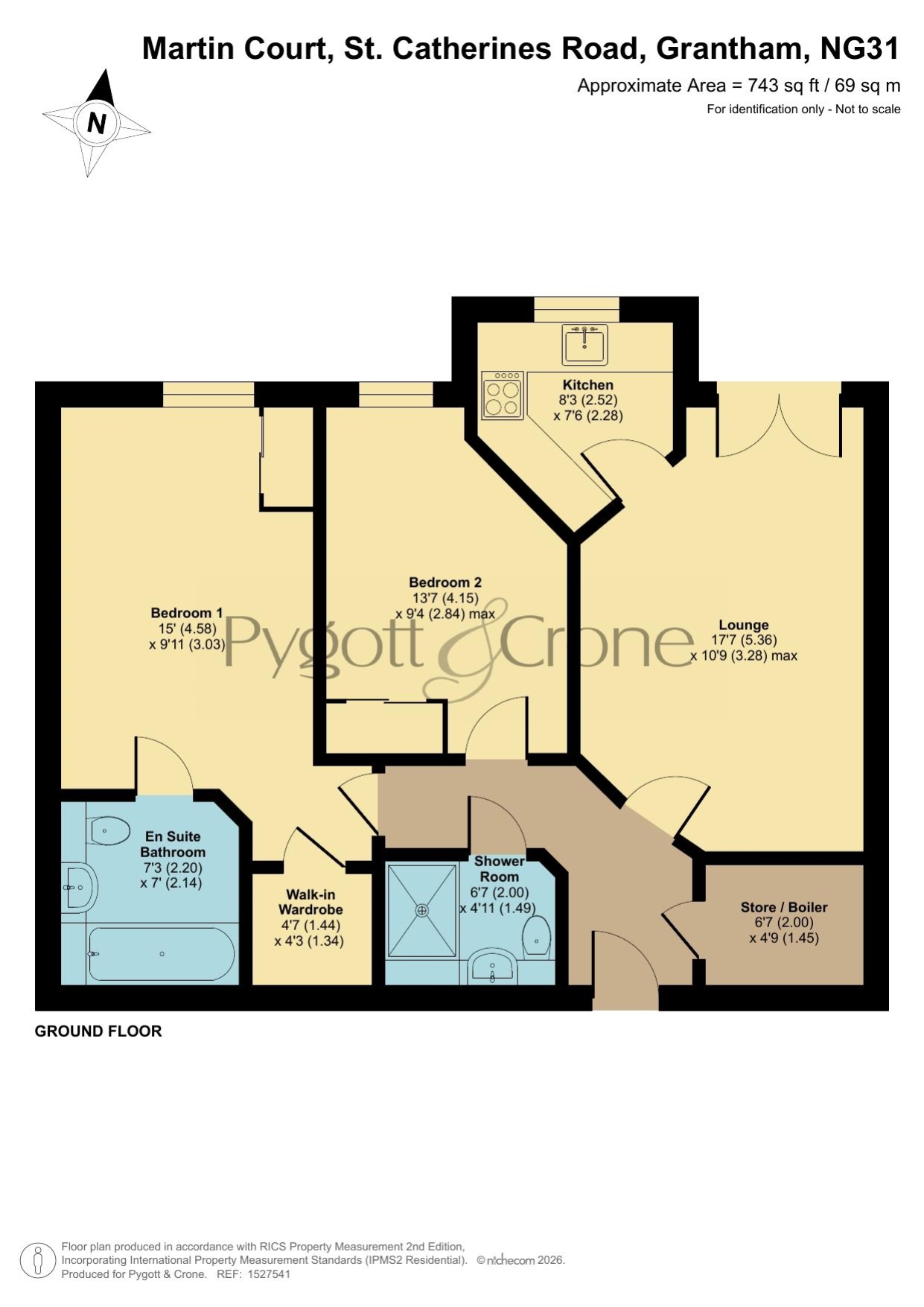 9, Martin Court St. Catherines Road, Grantham floorplan