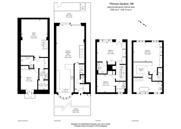 4 Bedrooms Semi-detached house to rent in Phillimore Gardens, London W8