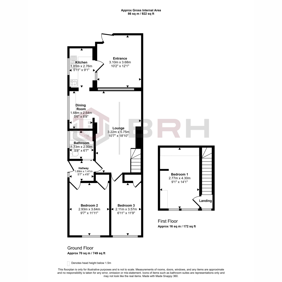 60, Eastfield Road, Doncaster floorplan