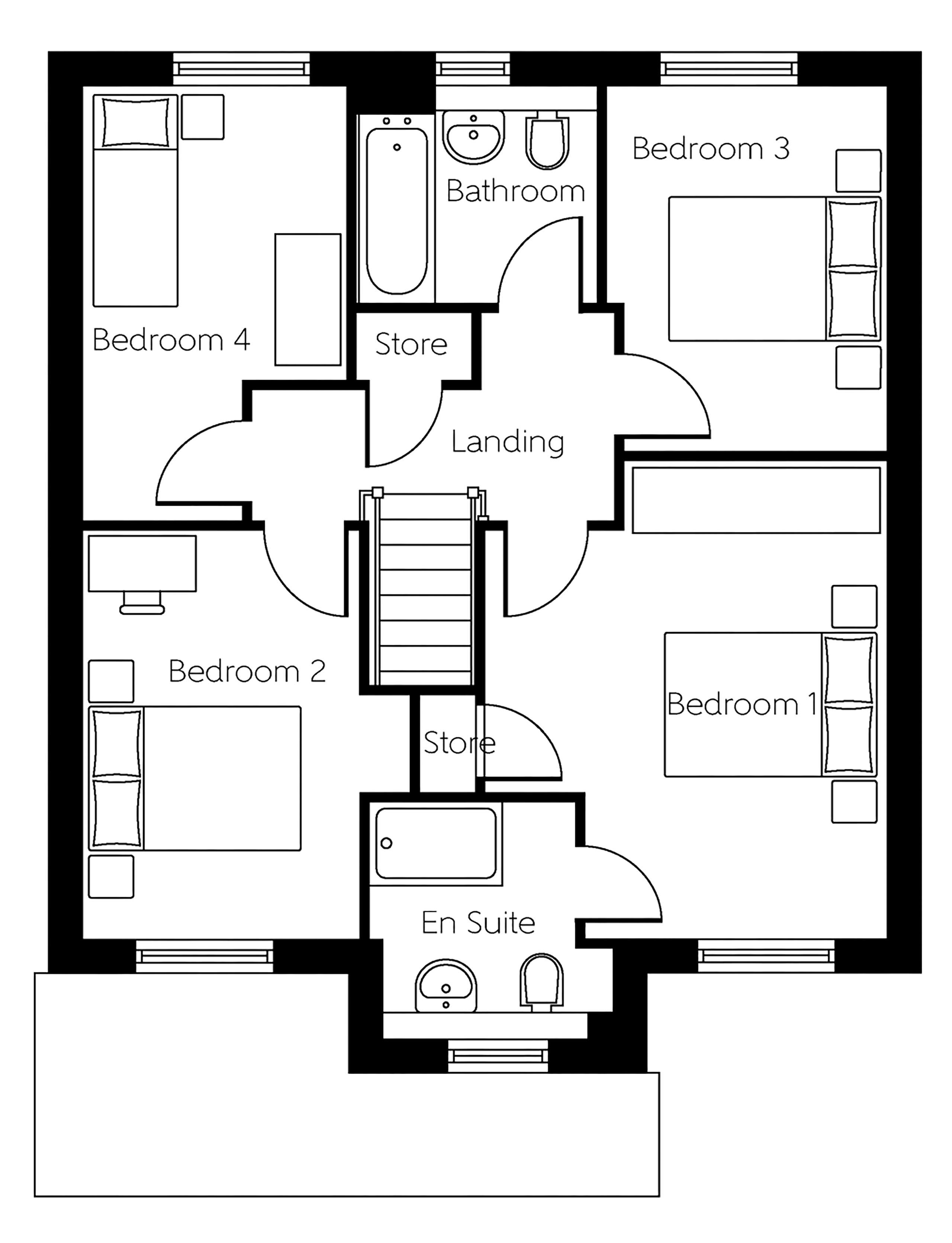 96, Golborne Road, Winwick floorplan