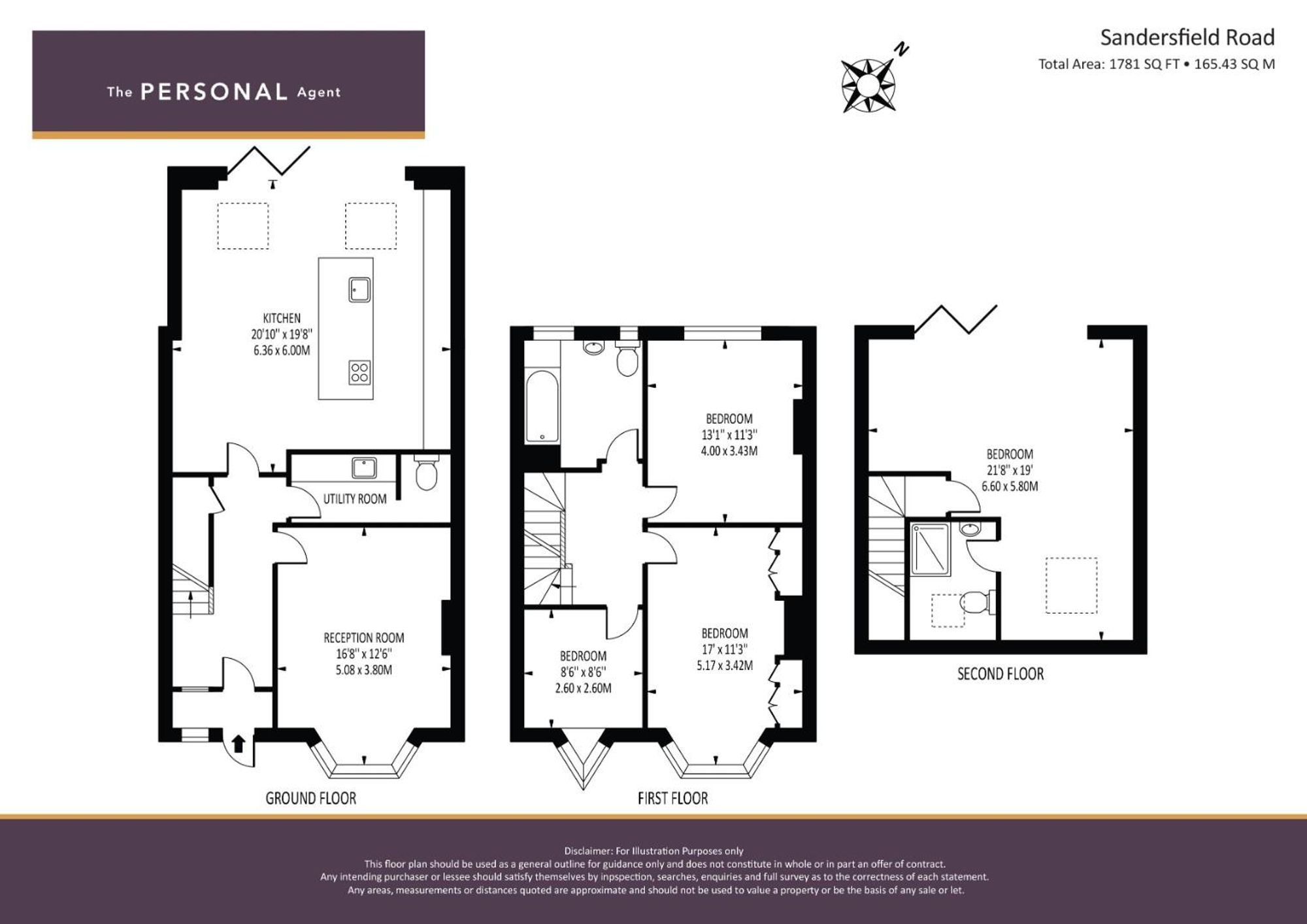 57, Sandersfield Road, Banstead floorplan
